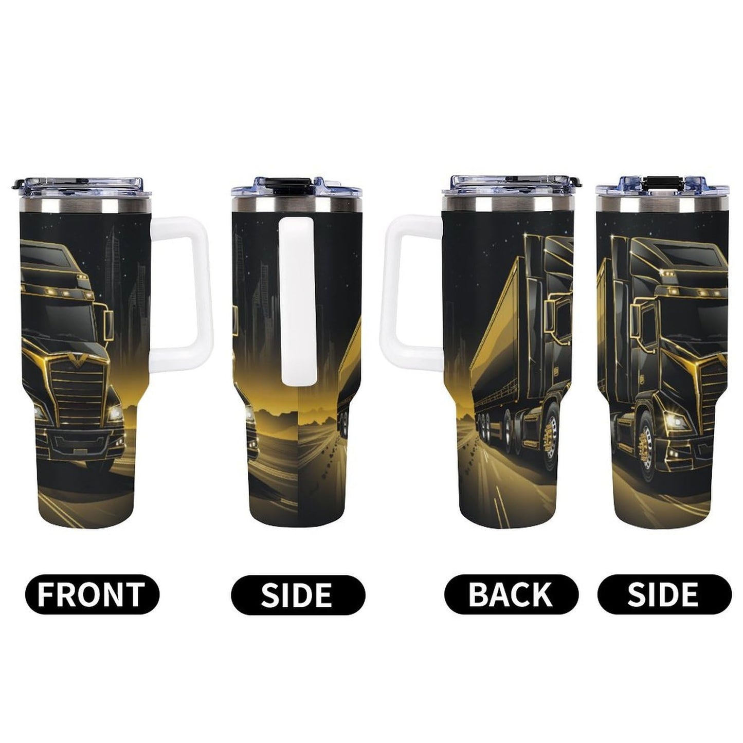 Gattino Termo De Café Para Llevar - Diseño Aislante Con Tapadera A Prueba De Fugas - Ideal Para Mantener Bebidas Calientes 40oz