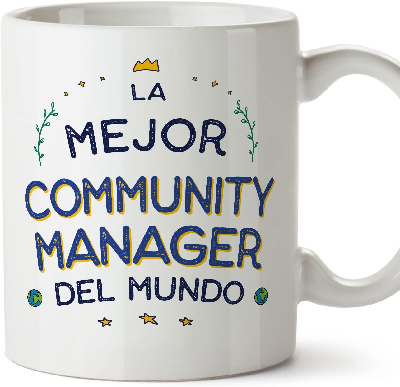 MUGFFINS Tazas para CAMIONERO hombre - En Español - Mejor del Mundo - 11 oz / 330 ml - Regalo original y divertido
