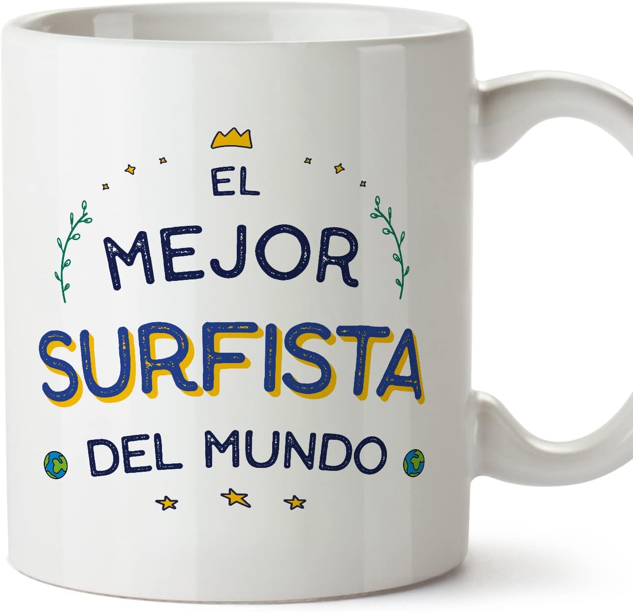 MUGFFINS Tazas para CAMIONERO hombre - En Español - Mejor del Mundo - 11 oz / 330 ml - Regalo original y divertido