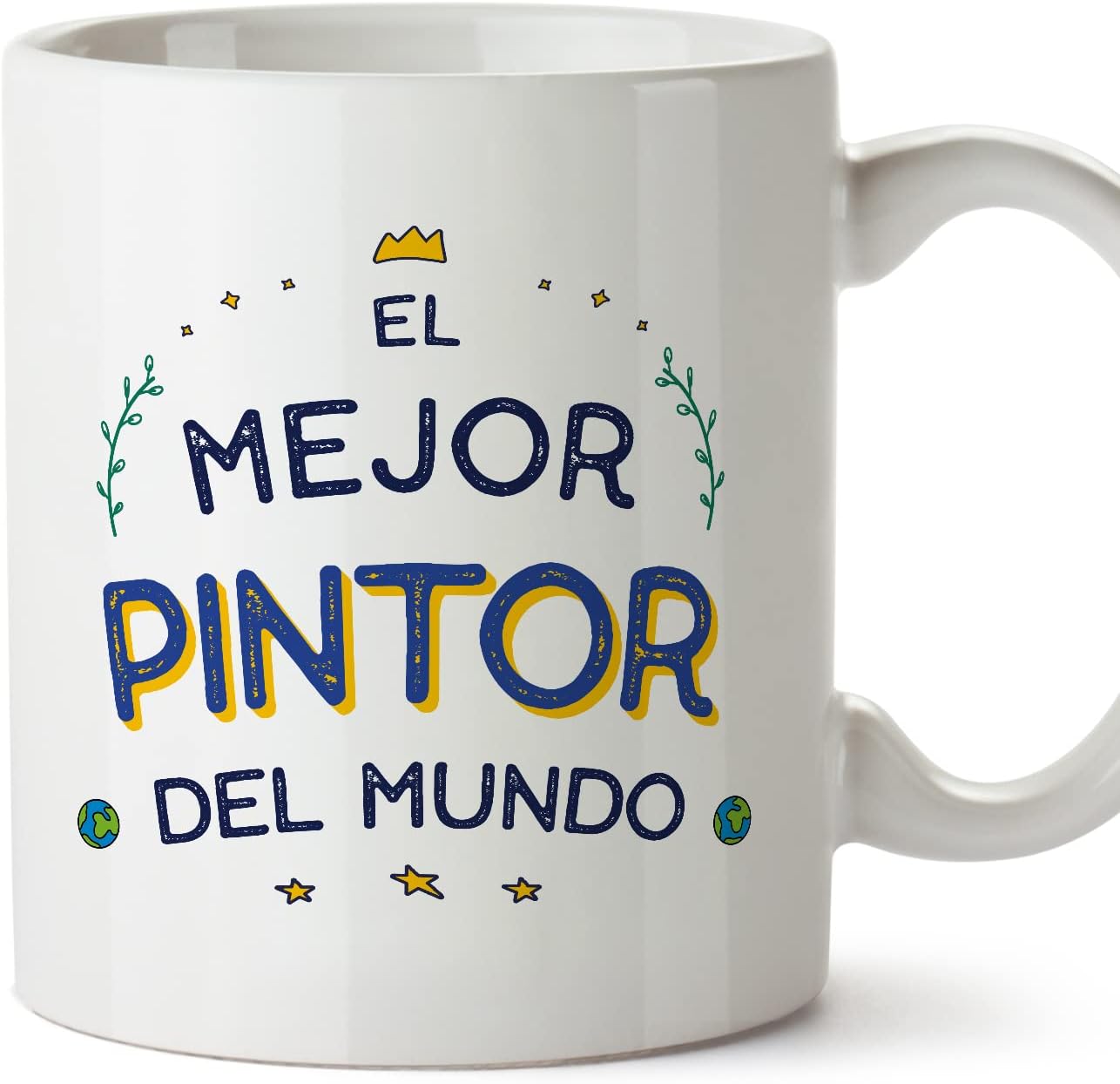 MUGFFINS Tazas para CAMIONERO hombre - En Español - Mejor del Mundo - 11 oz / 330 ml - Regalo original y divertido