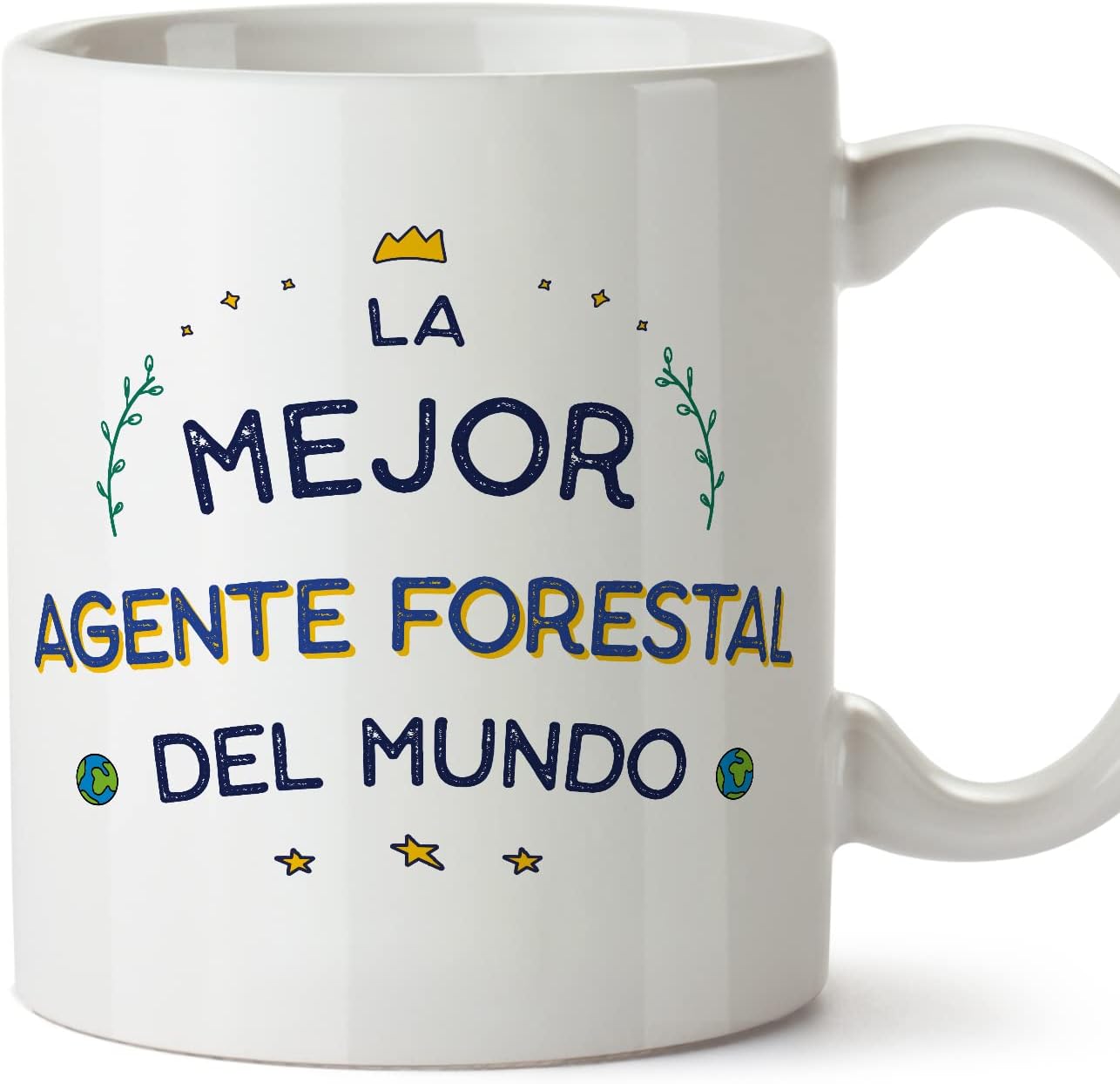 MUGFFINS Tazas para CAMIONERO hombre - En Español - Mejor del Mundo - 11 oz / 330 ml - Regalo original y divertido