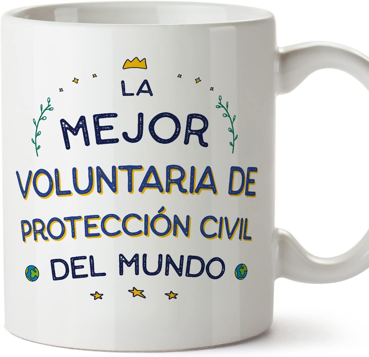 MUGFFINS Tazas para CAMIONERO hombre - En Español - Mejor del Mundo - 11 oz / 330 ml - Regalo original y divertido