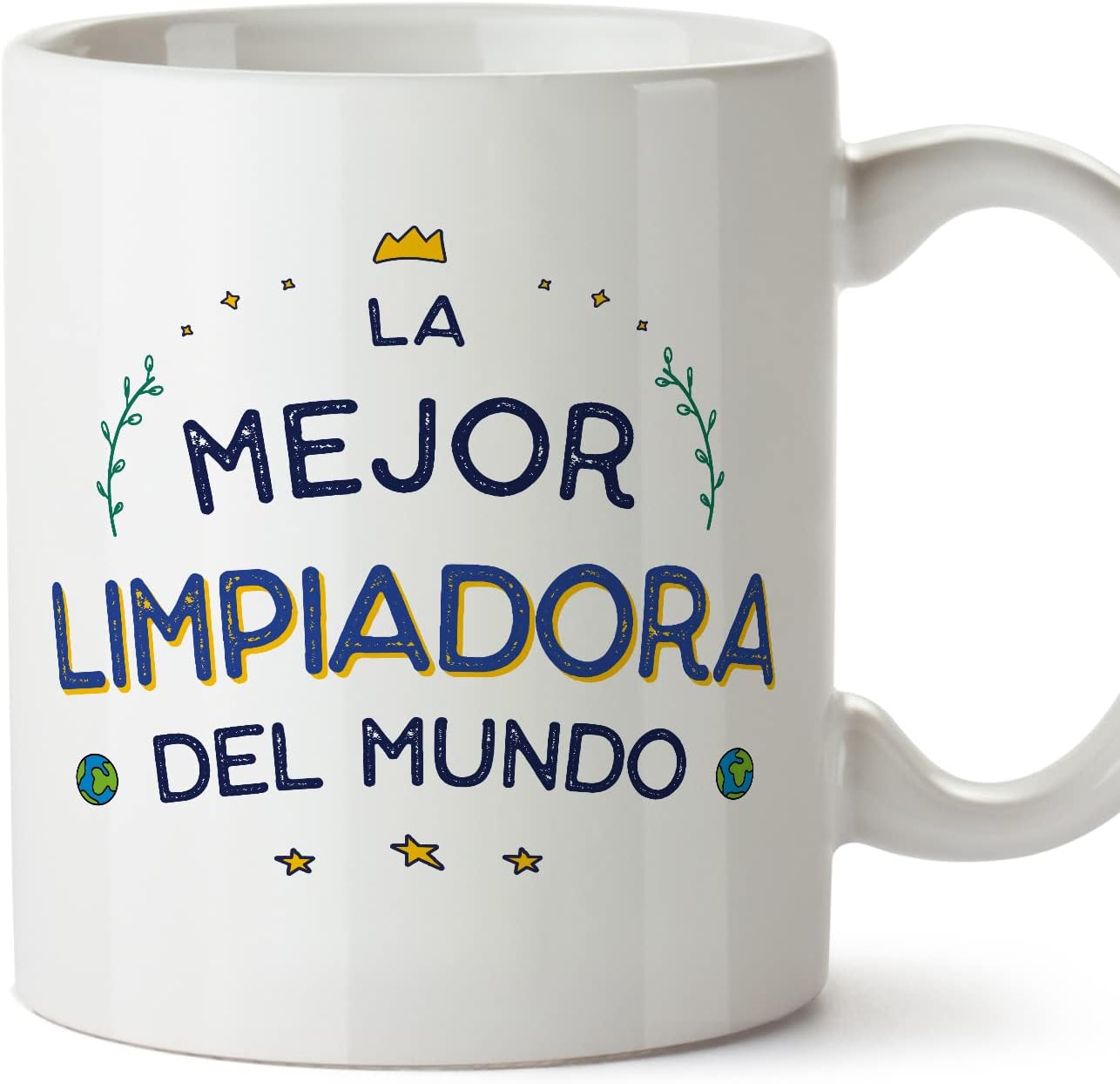 MUGFFINS Tazas para CAMIONERO hombre - En Español - Mejor del Mundo - 11 oz / 330 ml - Regalo original y divertido