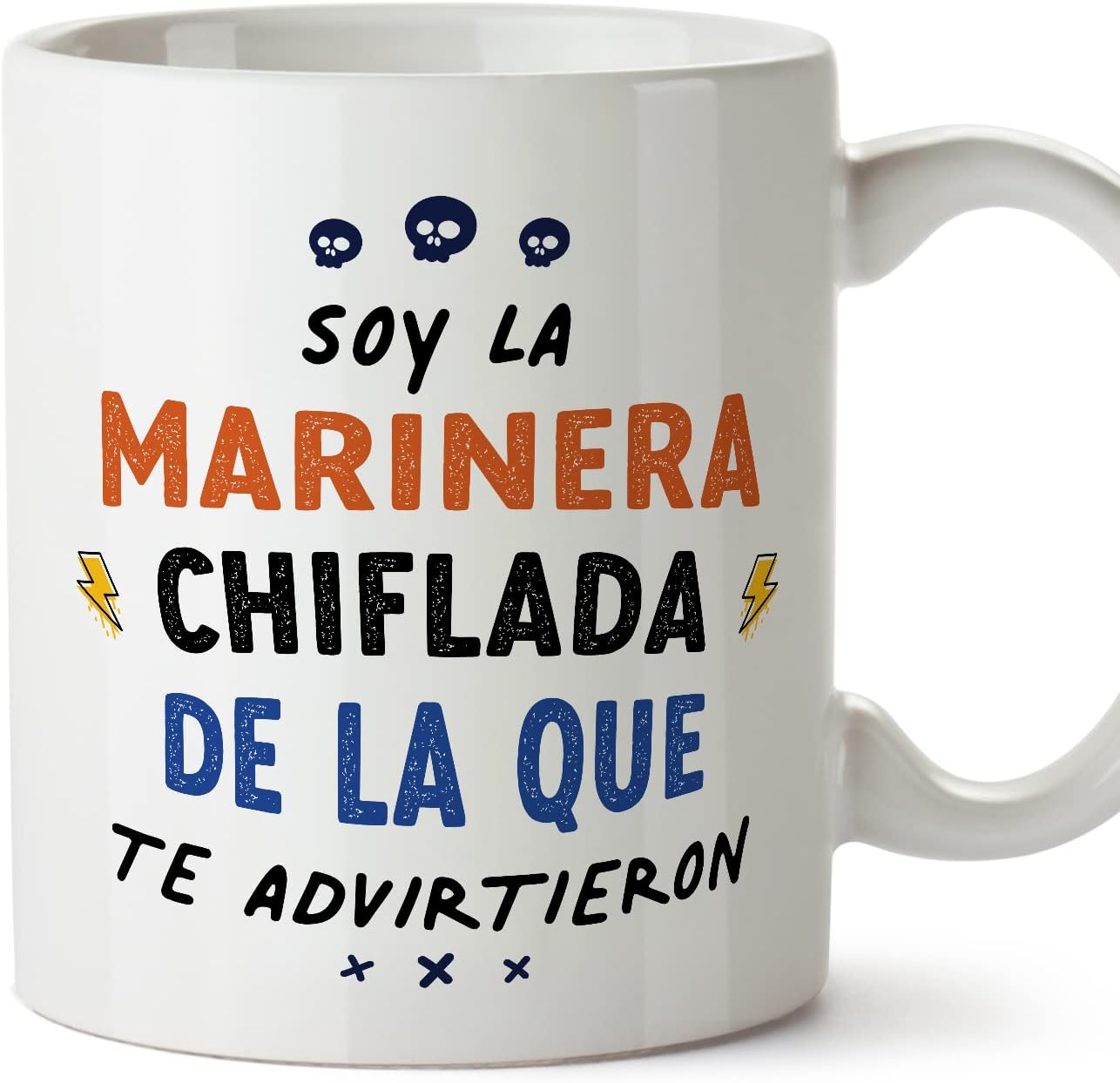 MUGFFINS Tazas para CAMIONERA mujer - En Español - Todos te advirtieron - 11 oz / 330 ml - Regalo original y divertido