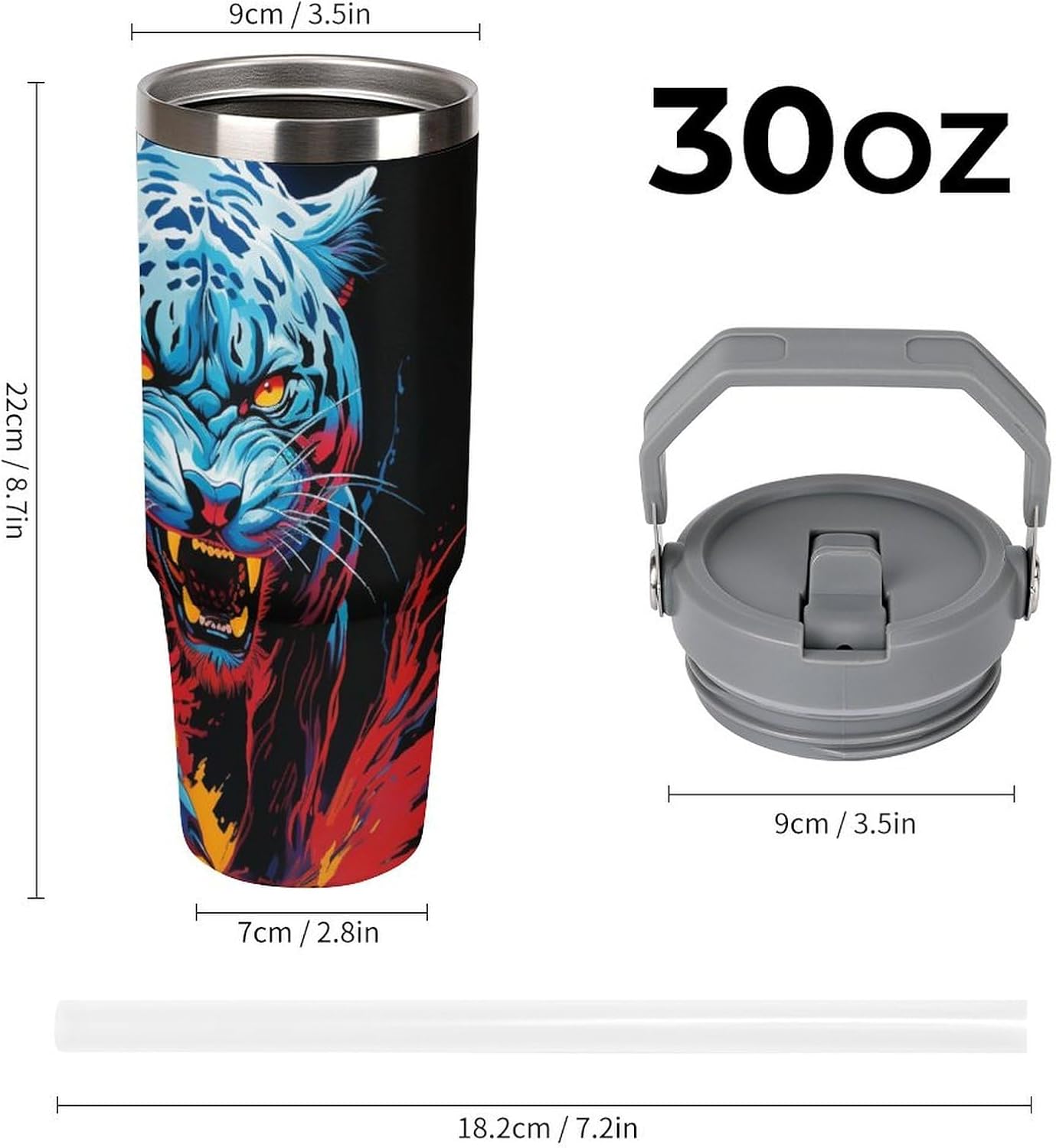Camion grande Termo Para Café Con Tapadera Aislante - Ideal Para Llevar Y Mantener La TempeRattoura - Taza Termica Durable 30oz