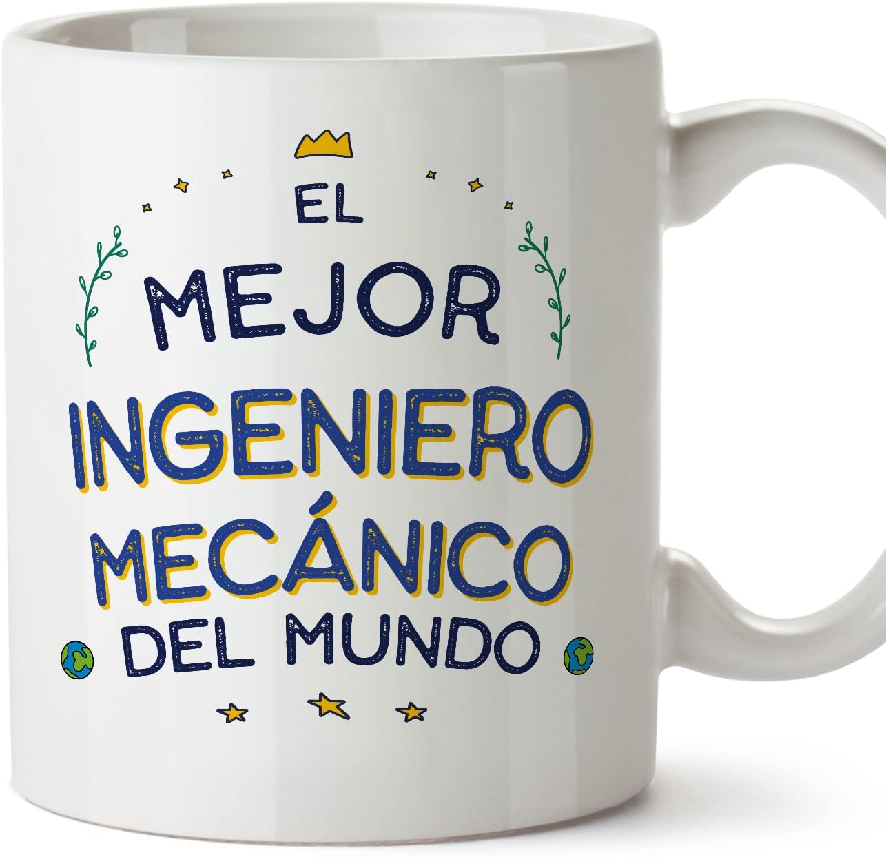 MUGFFINS Tazas para CAMIONERO hombre - En Español - Mejor del Mundo - 11 oz / 330 ml - Regalo original y divertido