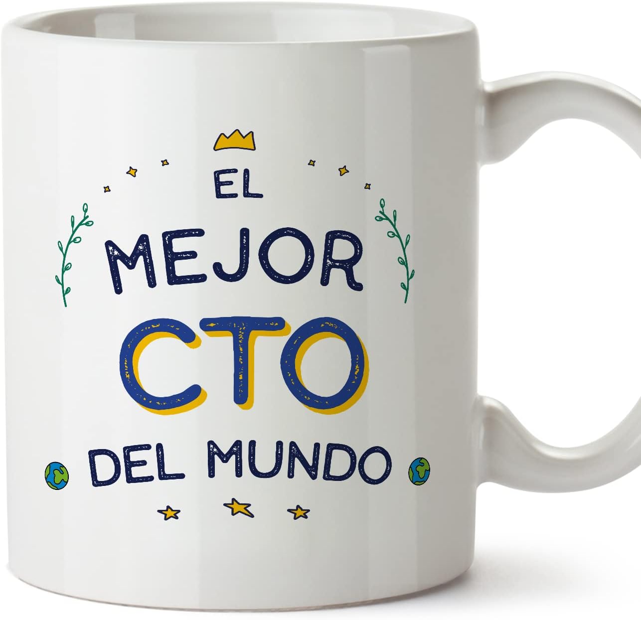 MUGFFINS Tazas para CAMIONERO hombre - En Español - Mejor del Mundo - 11 oz / 330 ml - Regalo original y divertido