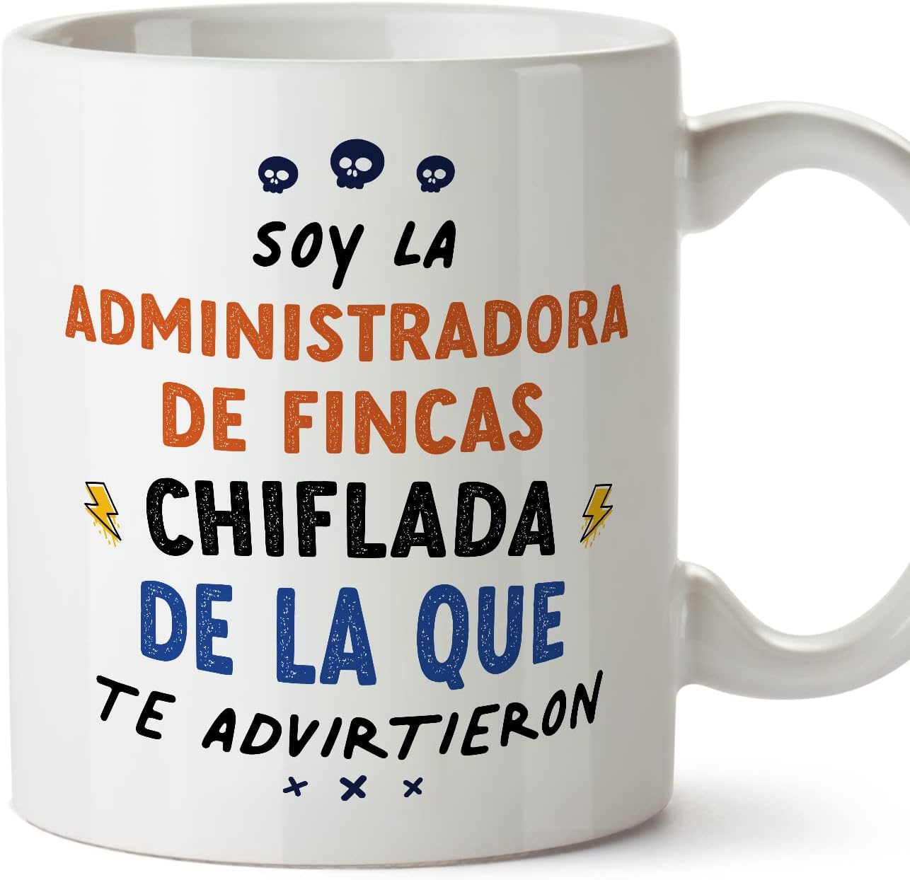 MUGFFINS Tazas para CAMIONERA mujer - En Español - Todos te advirtieron - 11 oz / 330 ml - Regalo original y divertido