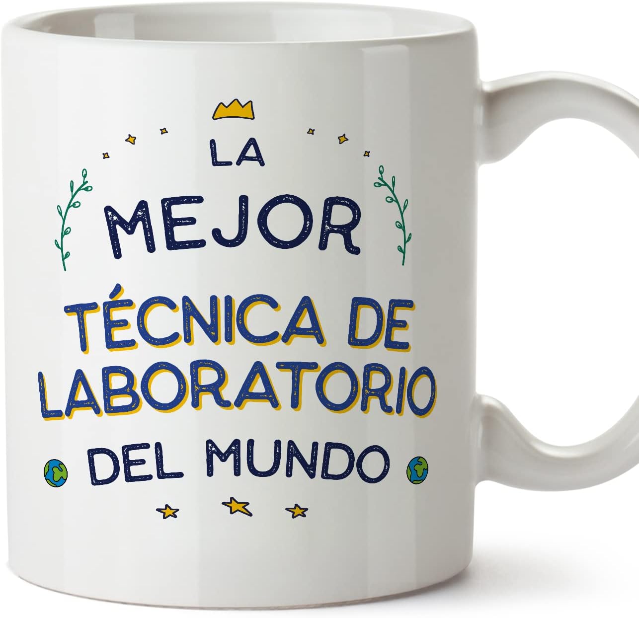 MUGFFINS Tazas para CAMIONERO hombre - En Español - Mejor del Mundo - 11 oz / 330 ml - Regalo original y divertido