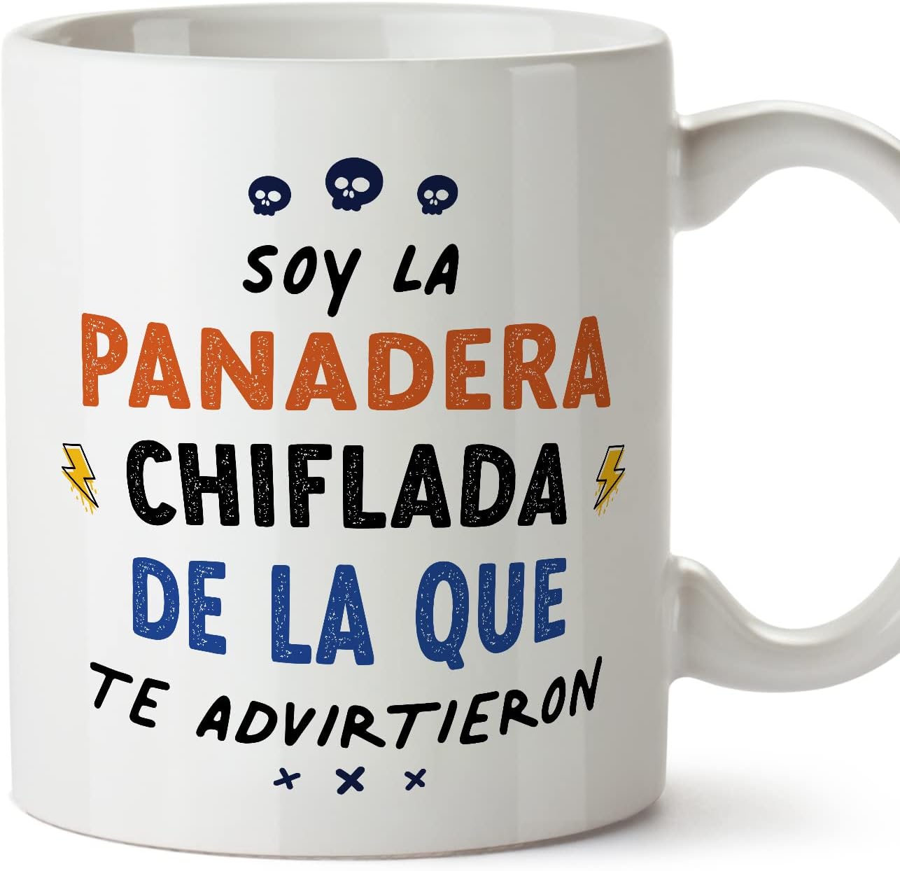 MUGFFINS Tazas para CAMIONERA mujer - En Español - Todos te advirtieron - 11 oz / 330 ml - Regalo original y divertido