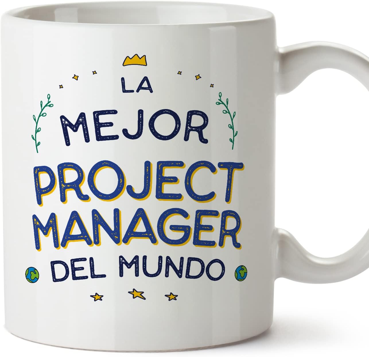 MUGFFINS Tazas para CAMIONERO hombre - En Español - Mejor del Mundo - 11 oz / 330 ml - Regalo original y divertido