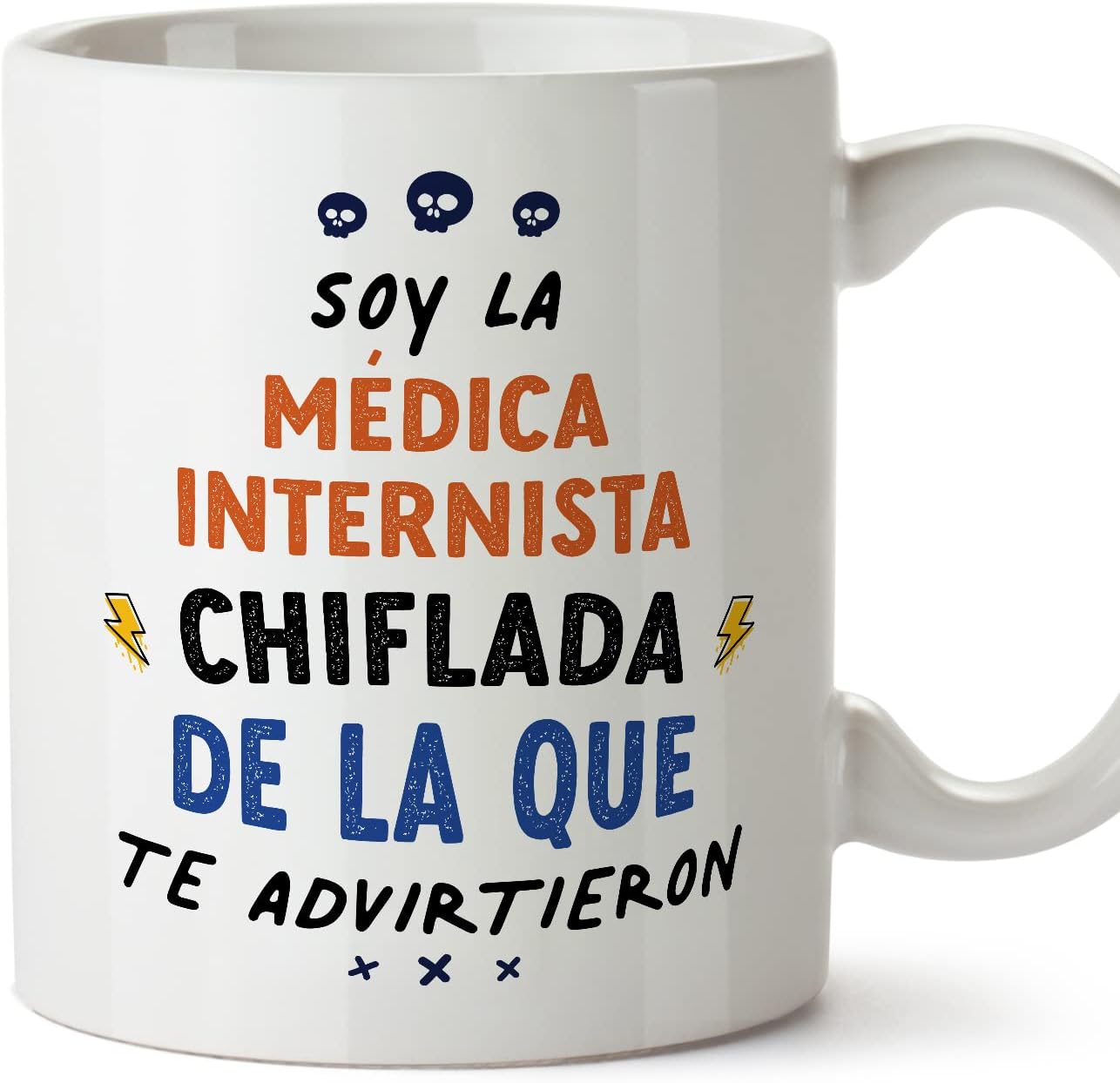 MUGFFINS Tazas para CAMIONERA mujer - En Español - Todos te advirtieron - 11 oz / 330 ml - Regalo original y divertido