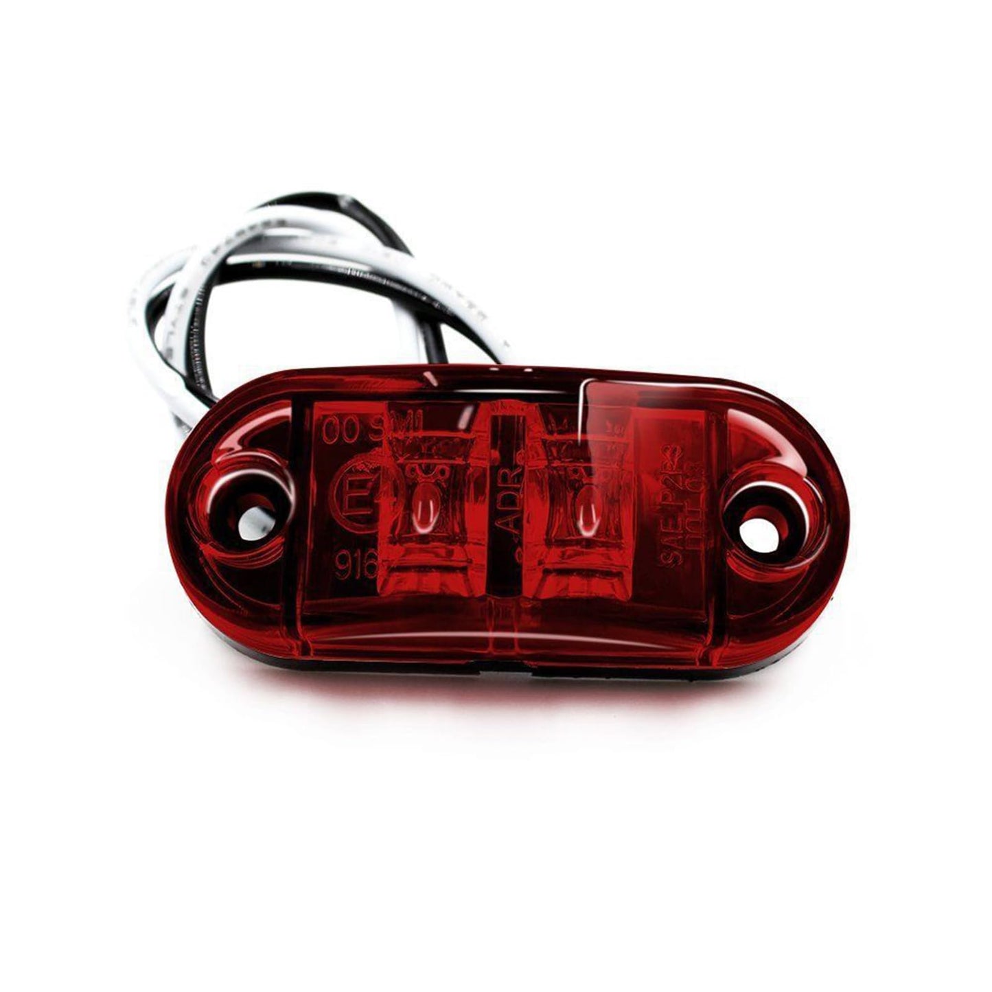 Krtopo 30X 2 Luces LED de Marcador Lateral 12 / 24V Trailer luz Lateral de Advertencia Luz Amarilla/Blanco/Rosa para Camión RV Caravan (Rosa+Amarilla+Blanco)