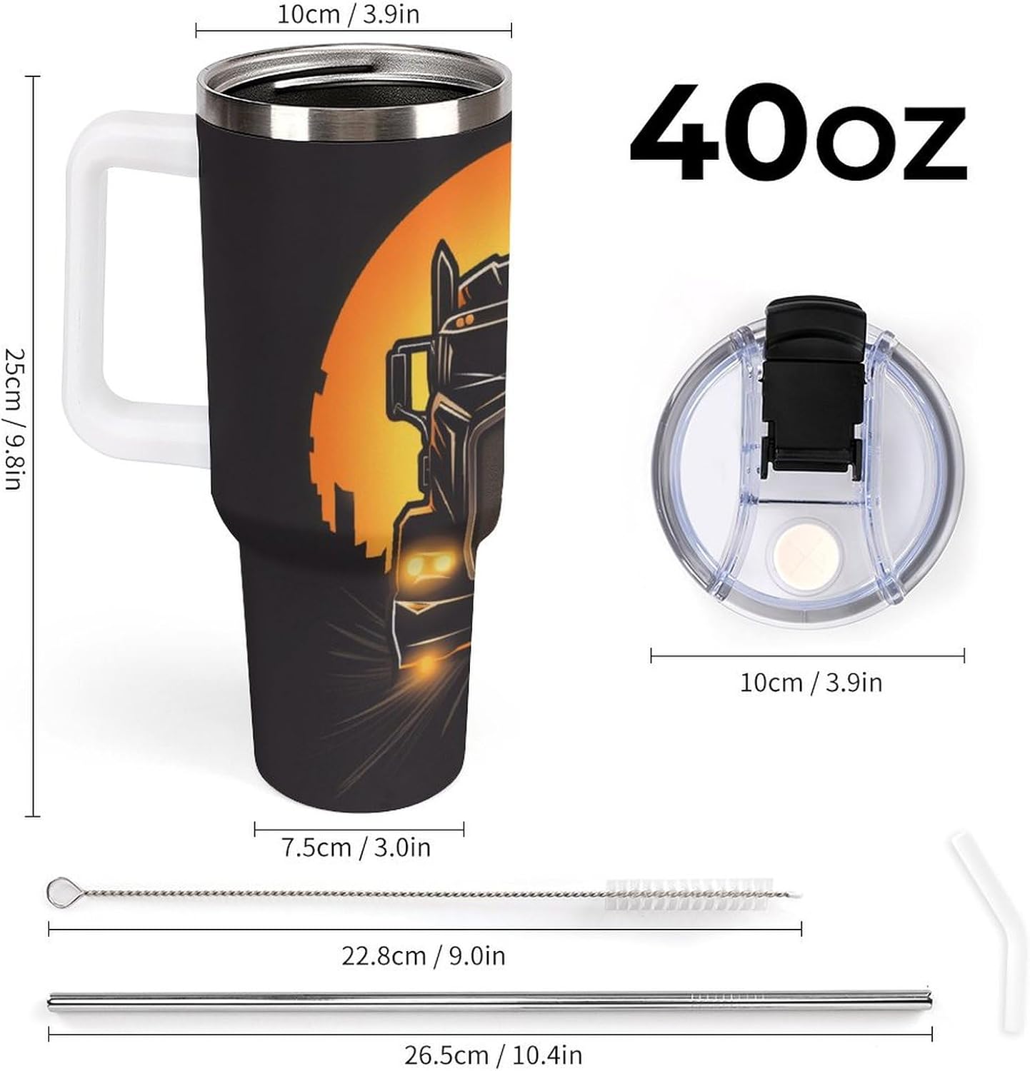 Gattino Termo De Café Para Llevar - Diseño Aislante Con Tapadera A Prueba De Fugas - Ideal Para Mantener Bebidas Calientes 40oz