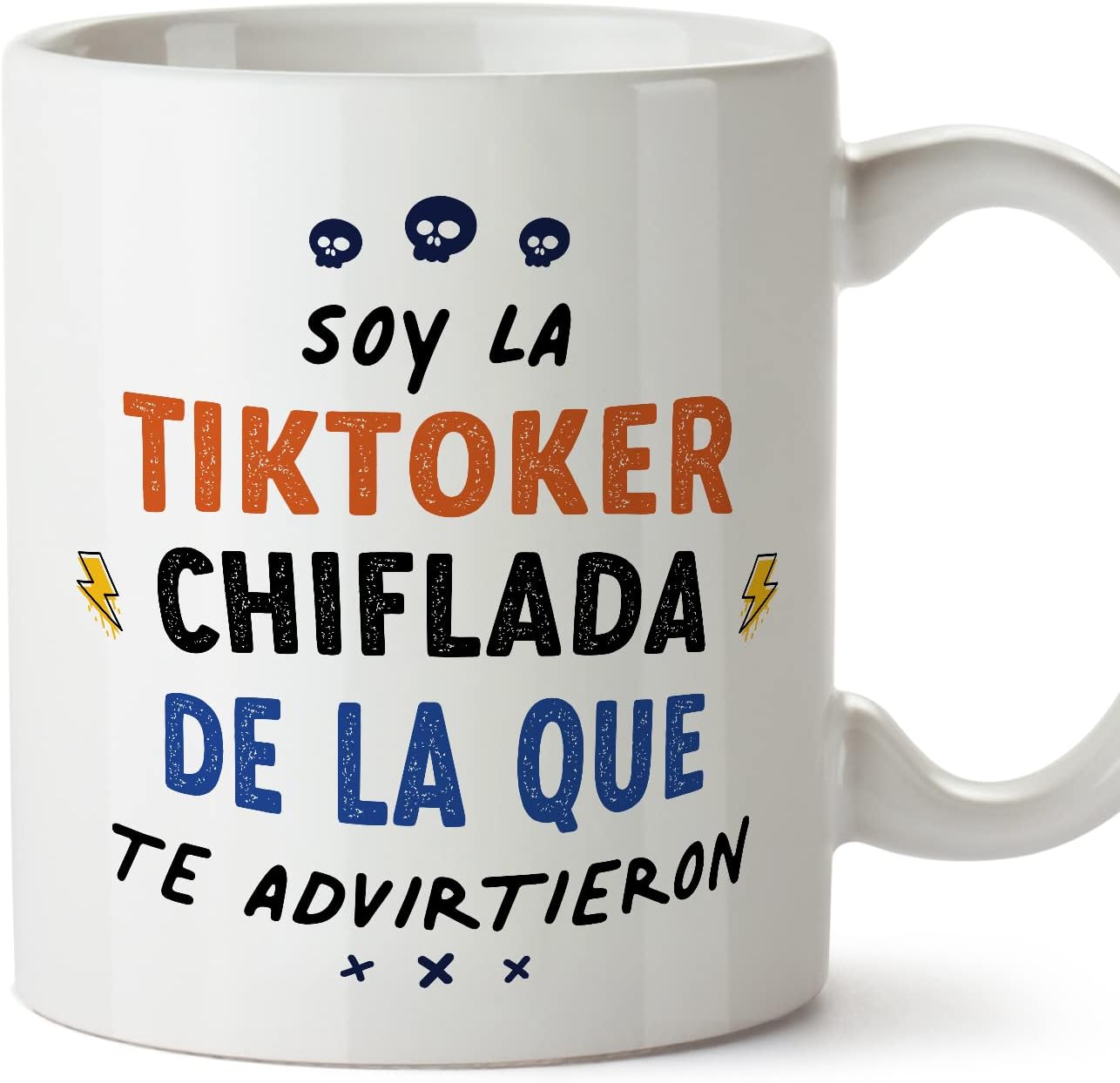 MUGFFINS Tazas para CAMIONERA mujer - En Español - Todos te advirtieron - 11 oz / 330 ml - Regalo original y divertido