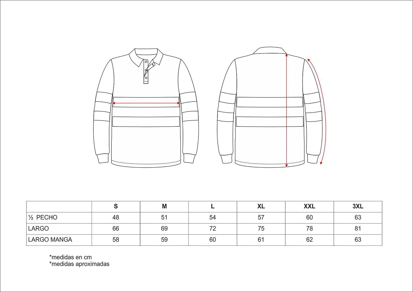 Work Team Polo Combinado Alta Visibilidad Manga Larga, Cintas Reflectantes Torso y Mangas. EN ISO 20471:2013 Hombre