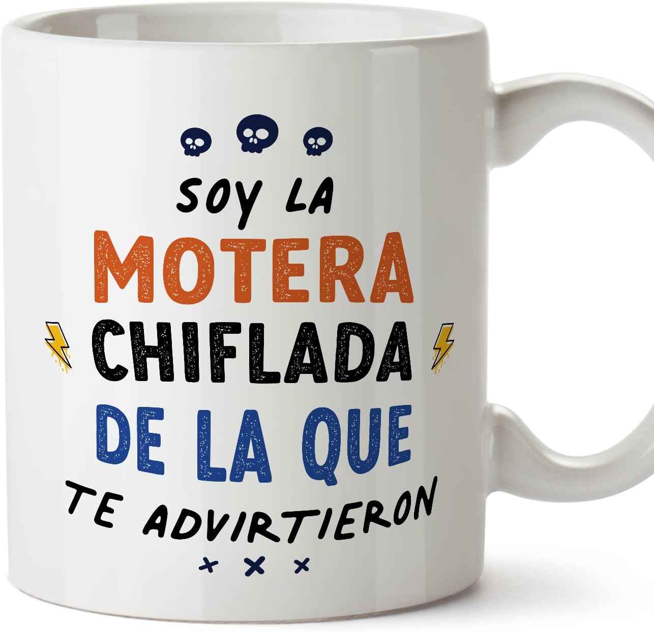 MUGFFINS Tazas para CAMIONERA mujer - En Español - Todos te advirtieron - 11 oz / 330 ml - Regalo original y divertido