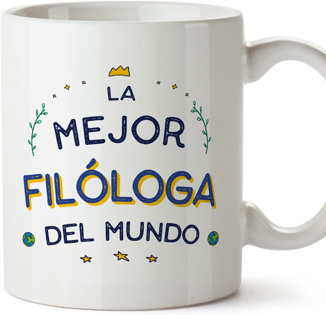 MUGFFINS Tazas para CAMIONERO hombre - En Español - Mejor del Mundo - 11 oz / 330 ml - Regalo original y divertido