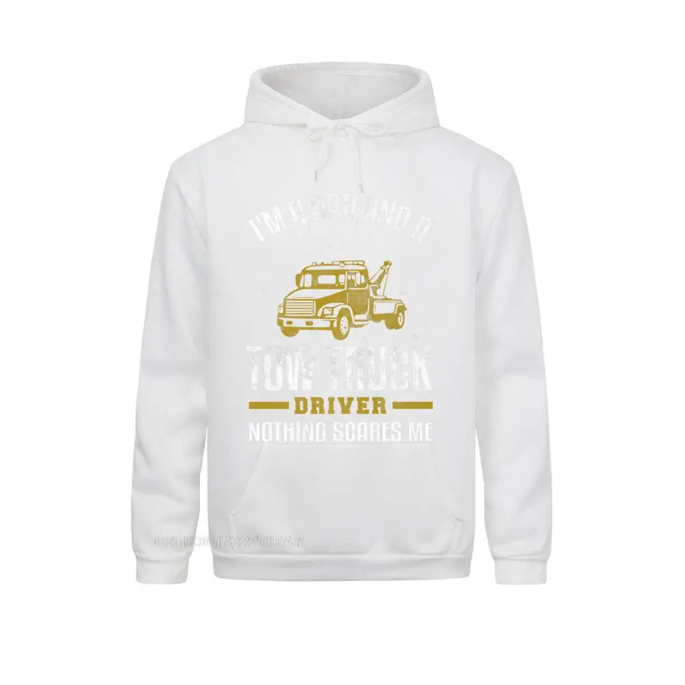 Mens Tow Truck Driver Dad Funny Tow Truck Father Premium Hooded Pullover Holiday3D Printed Hoodies Classic Hoods Mens