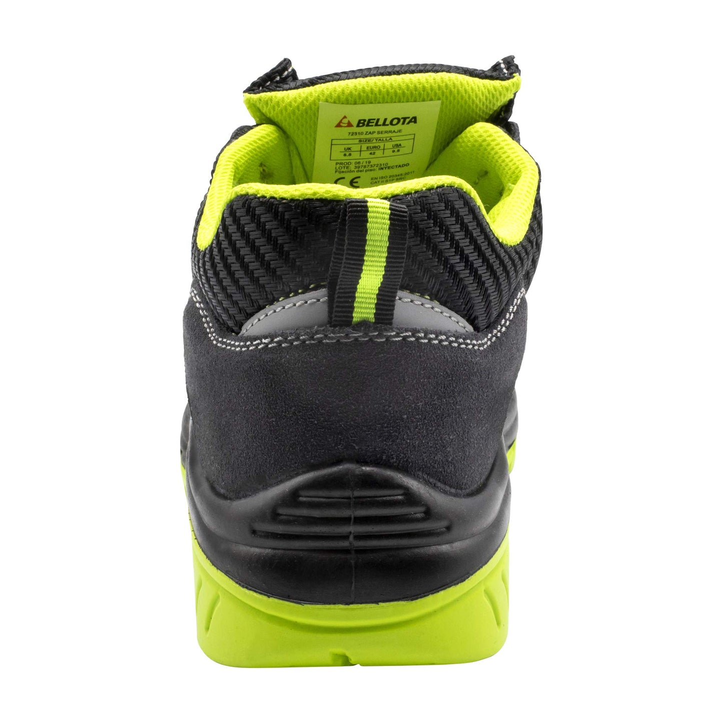 Bellota 7231046S1P - Zapatos de Seguridad de Hombre y Mujer (Talla 46) de Piel Serraje Transpirable, Ligeras y Resistentes a Golpes y Rozaduras