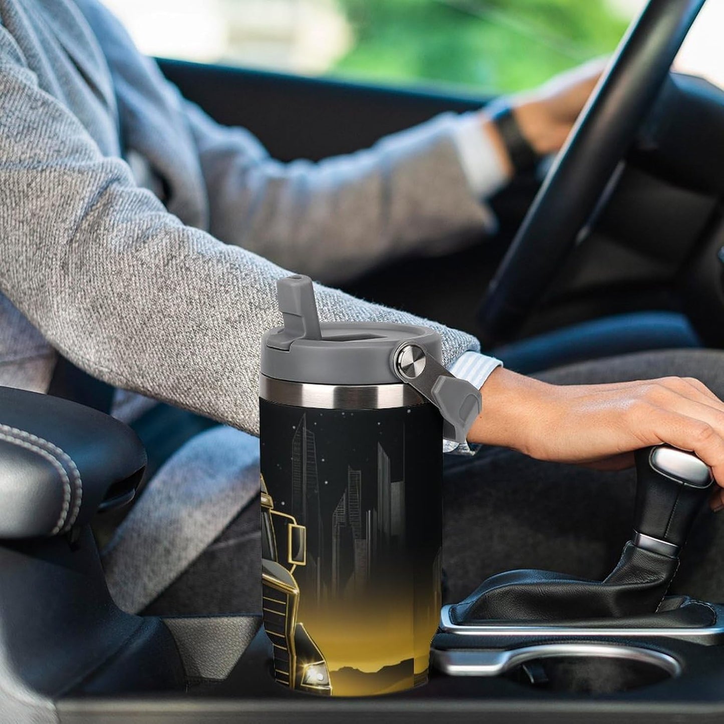 Camion grande Termo Para Café Con Tapadera Aislante - Ideal Para Llevar Y Mantener La TempeRattoura - Taza Termica Durable 30oz
