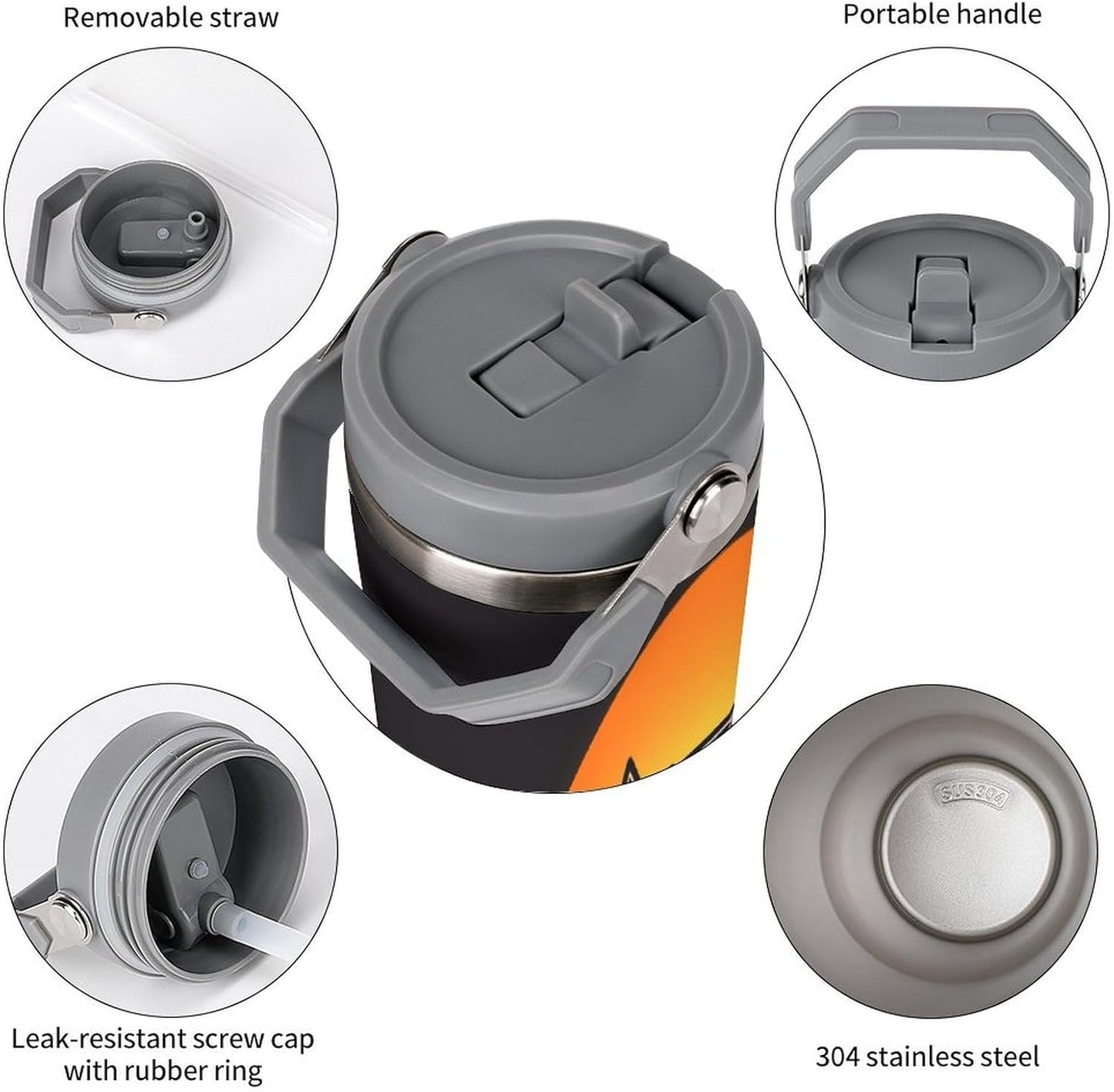 Camion grande Termo Para Café Con Tapadera Aislante - Ideal Para Llevar Y Mantener La TempeRattoura - Taza Termica Durable 30oz