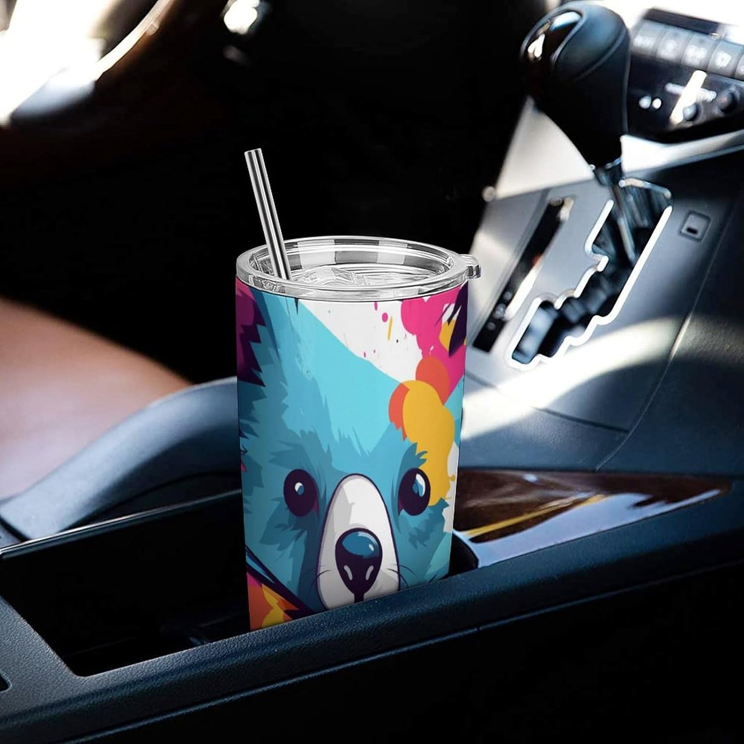 Camion grande Vaso Térmico Aislante - Ideal Para Café Y Bebidas Calientes - Termo Con Tapadera Segura Y Diseño Duradero 20oz