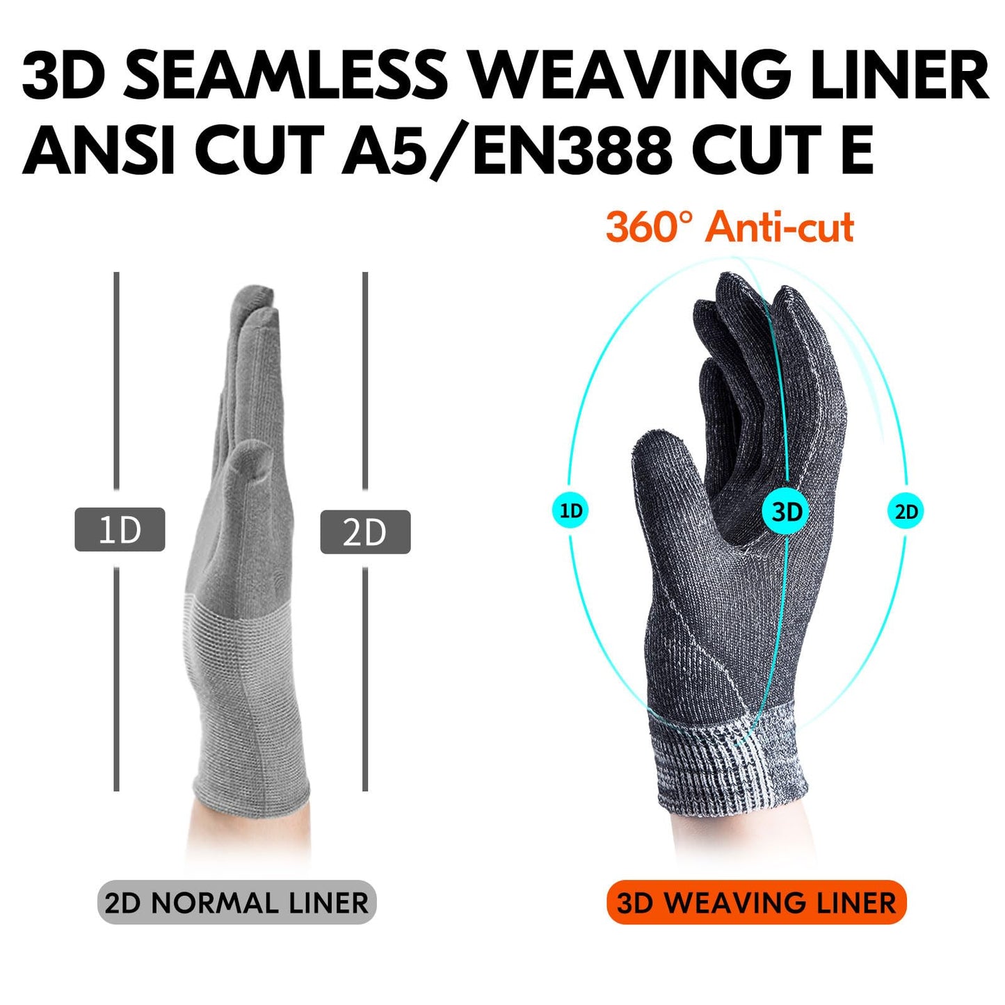 Vgo... Guantes de Trabajo Pesado Hombre Touchscreen para Carpintería Almacén Camionero, Guantes Antivibración Multiusos, 1 par