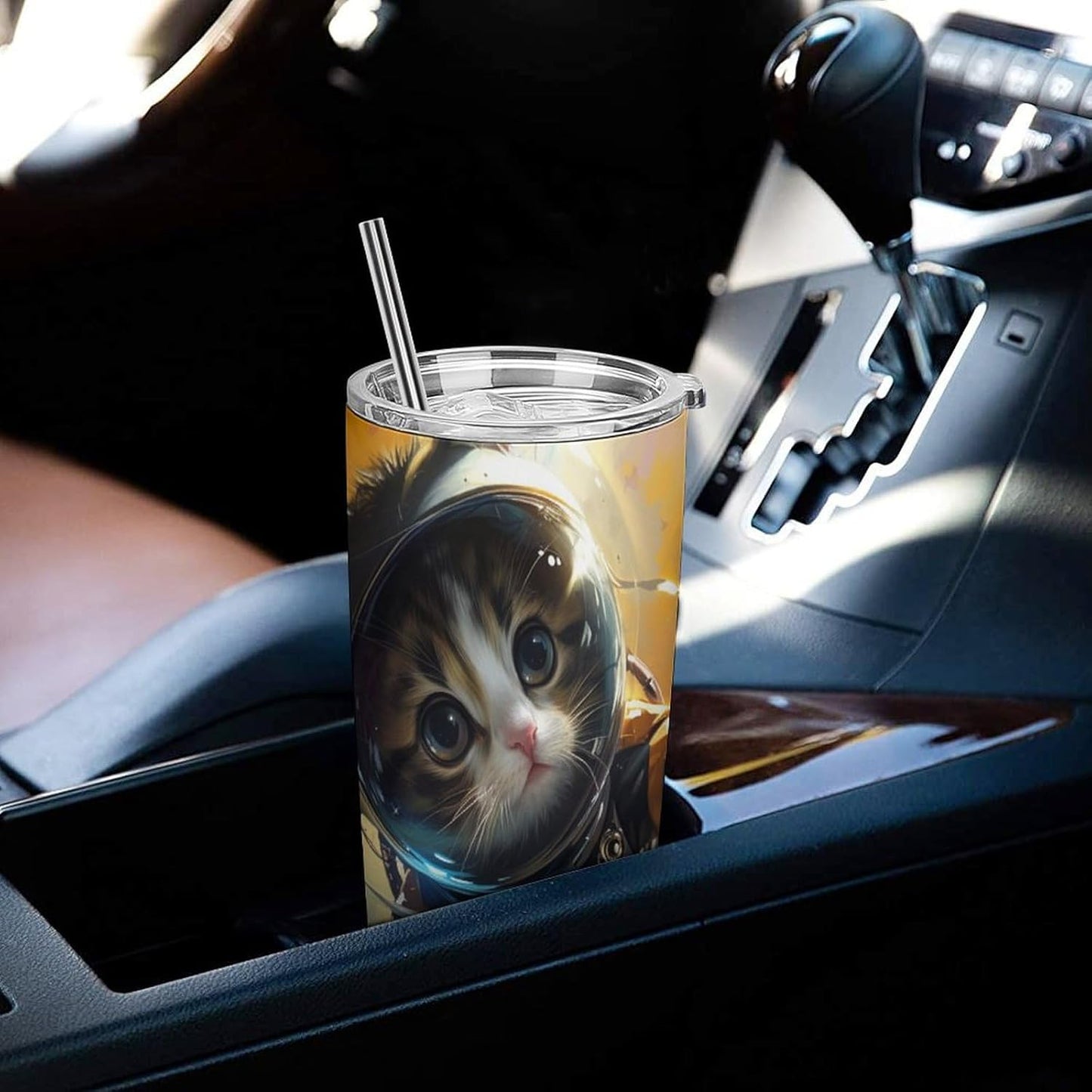 Camion grande Vaso Térmico Aislante - Ideal Para Café Y Bebidas Calientes - Termo Con Tapadera Segura Y Diseño Duradero 20oz