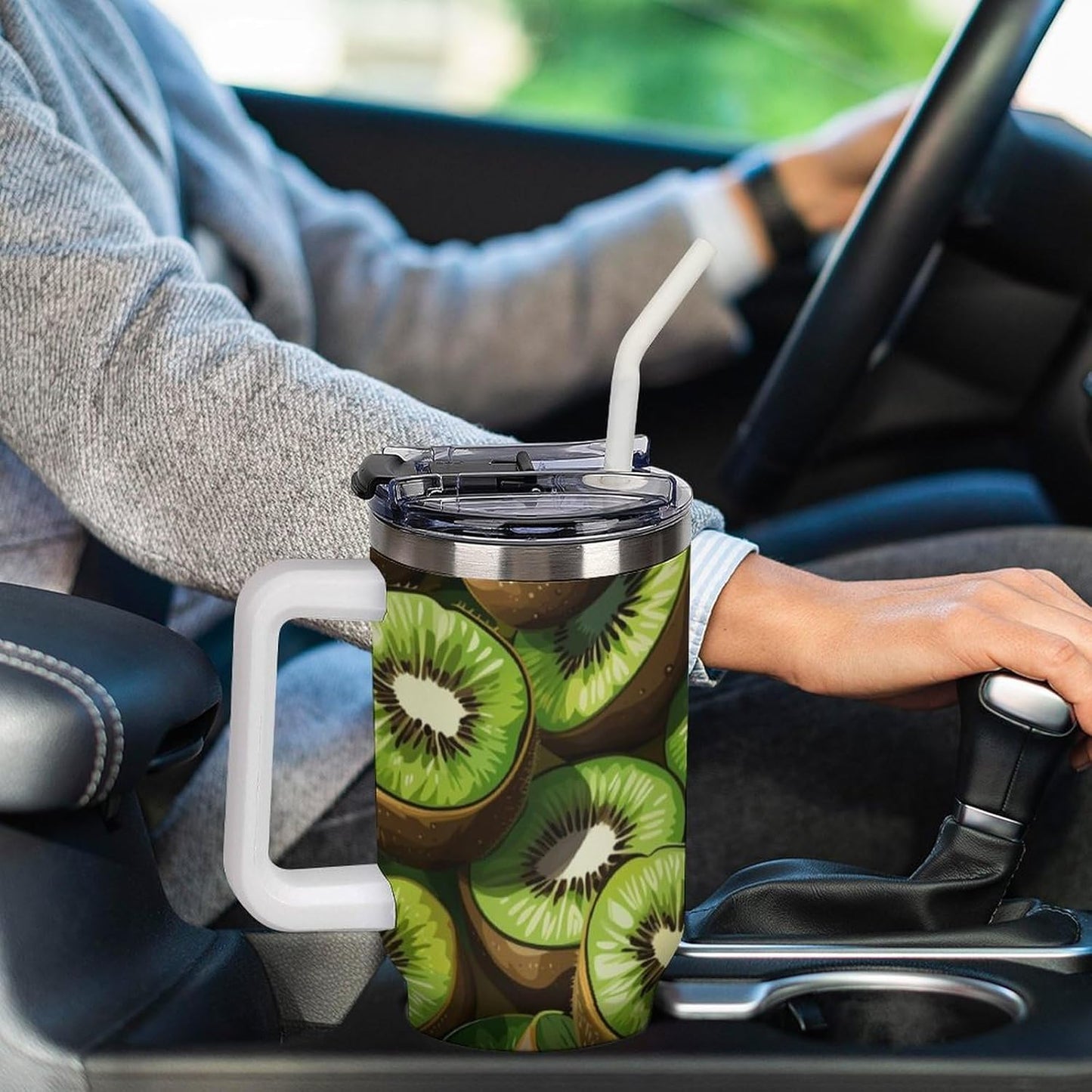 Gattino Termo De Café Para Llevar - Diseño Aislante Con Tapadera A Prueba De Fugas - Ideal Para Mantener Bebidas Calientes 40oz