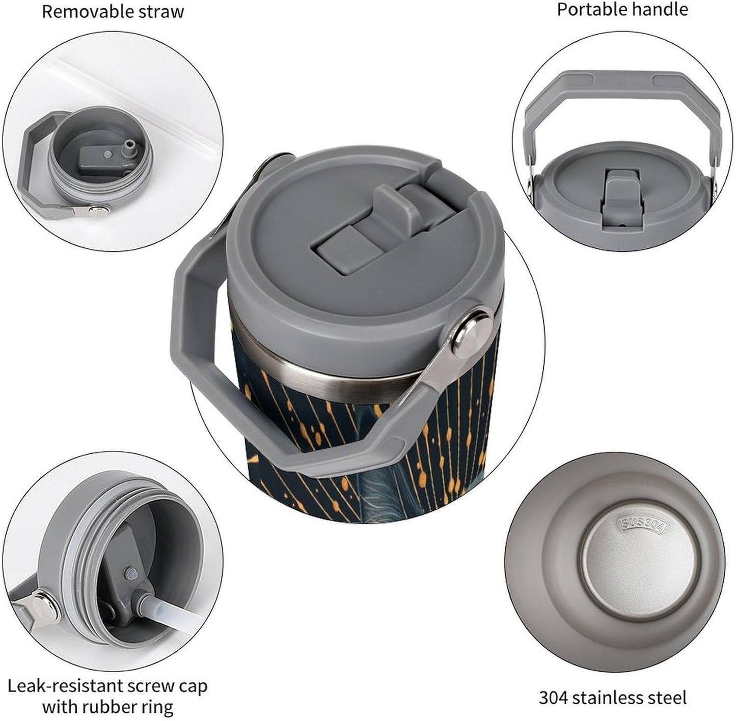 Camion grande Termo Para Café Con Tapadera Aislante - Ideal Para Llevar Y Mantener La TempeRattoura - Taza Termica Durable 30oz