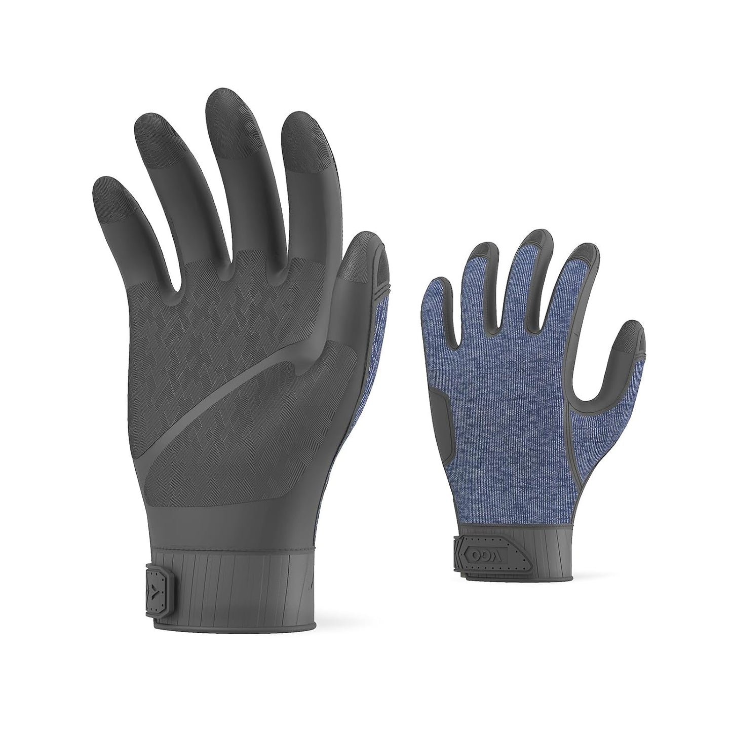 Vgo... Guantes de Trabajo Anti-Impacto TPE sin costuras, Guantes Hombres para Camioneros Carpintería Almacén Mecánico, 1 par