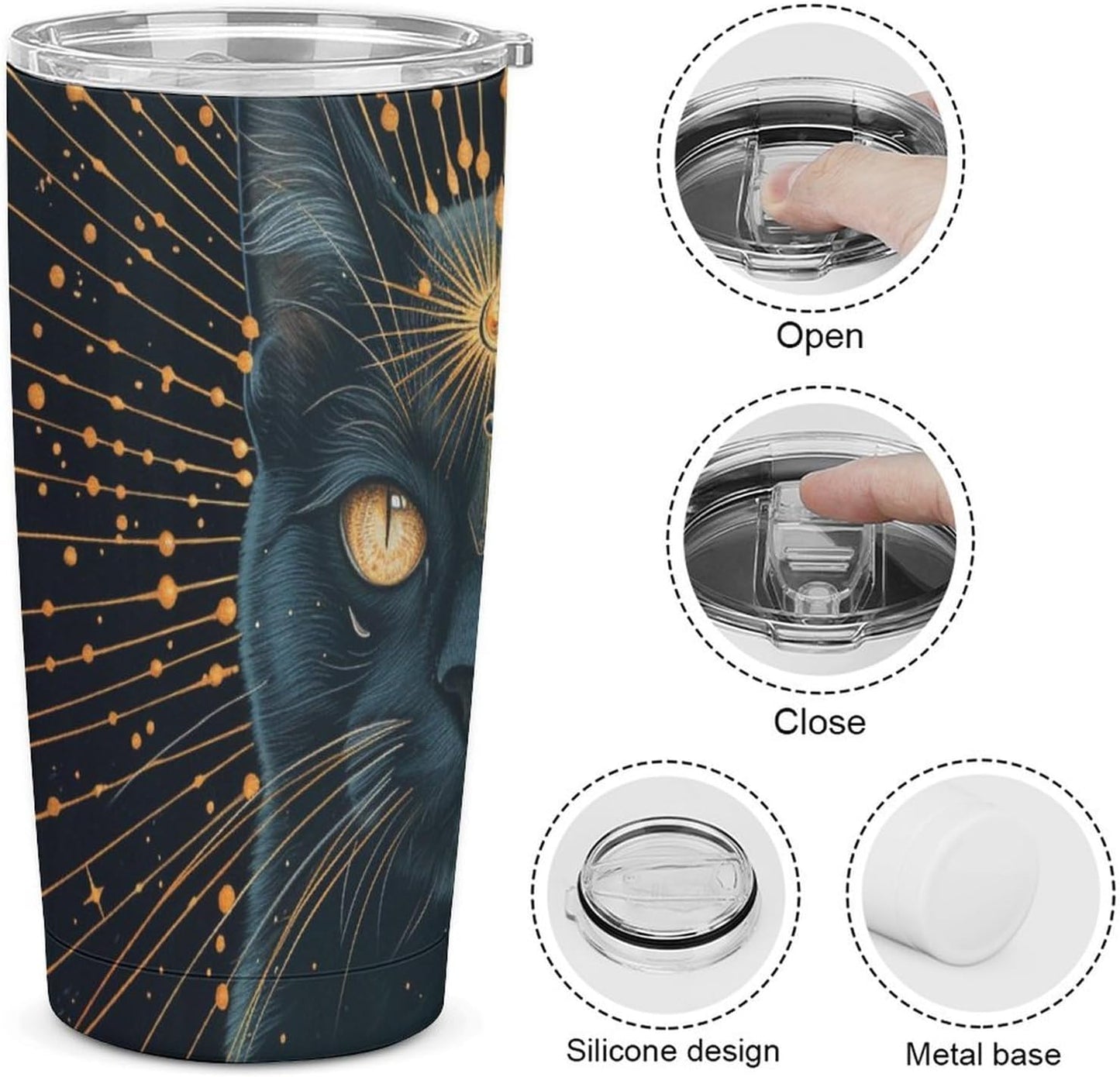 Camion grande Vaso Térmico Aislante - Ideal Para Café Y Bebidas Calientes - Termo Con Tapadera Segura Y Diseño Duradero 20oz