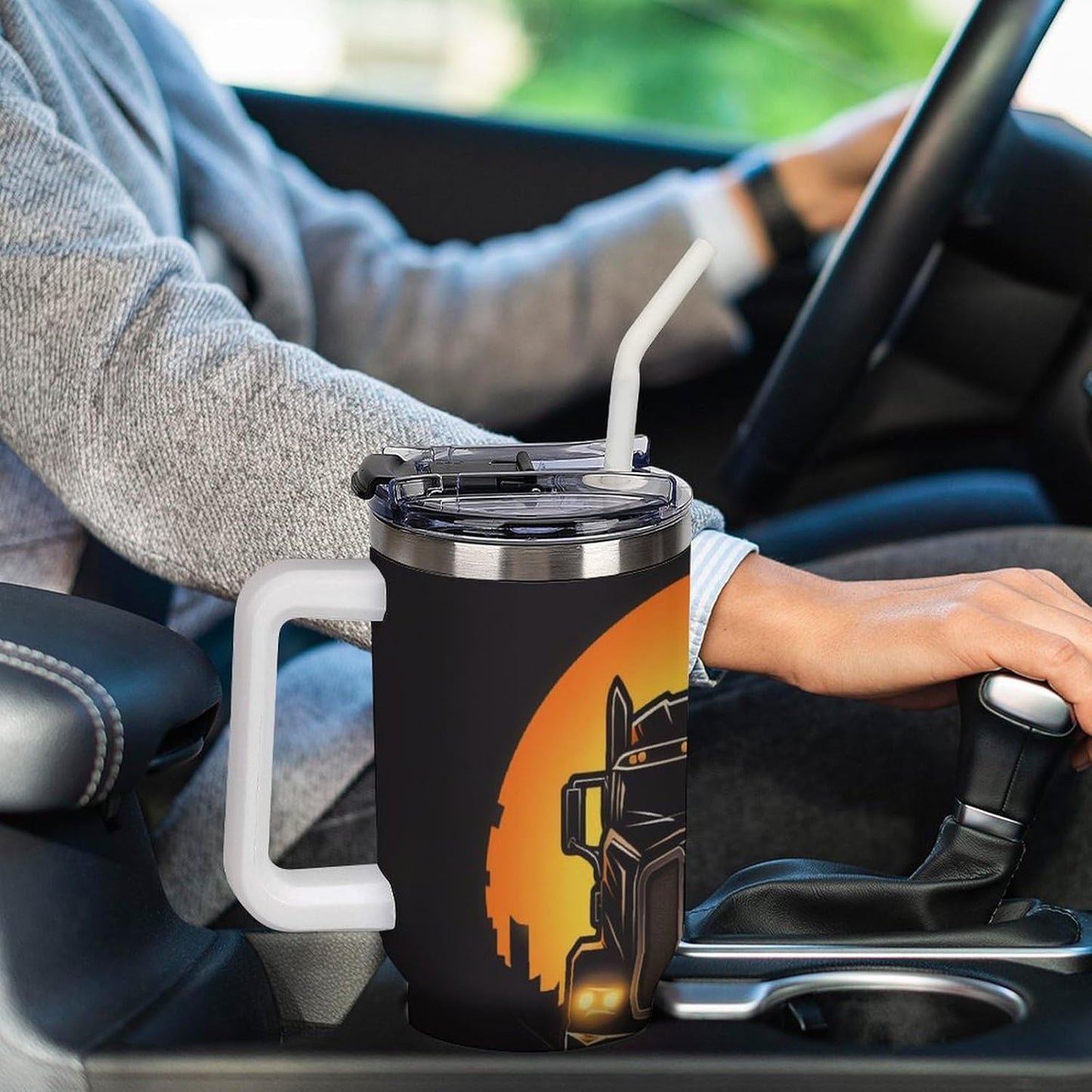 Gattino Termo De Café Para Llevar - Diseño Aislante Con Tapadera A Prueba De Fugas - Ideal Para Mantener Bebidas Calientes 40oz