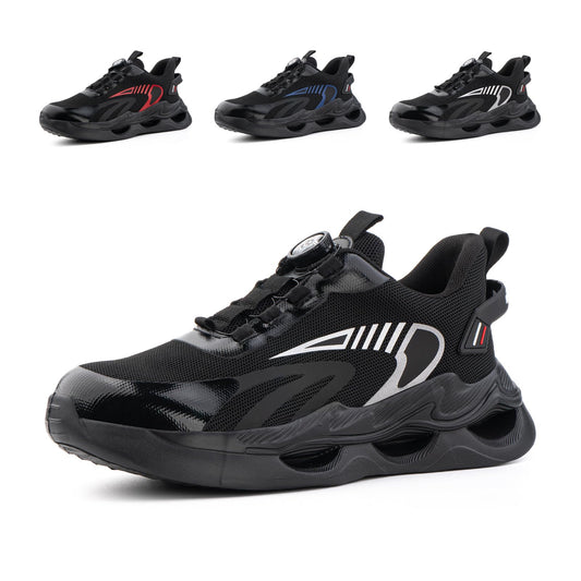 Loiston Zapatos de Seguridad para Hombre Zapatillas de Seguridad Calzado de Seguridad Mujer Puntera de Acero Zapatos de Trabajo Ligeras Deportivas para Hombre