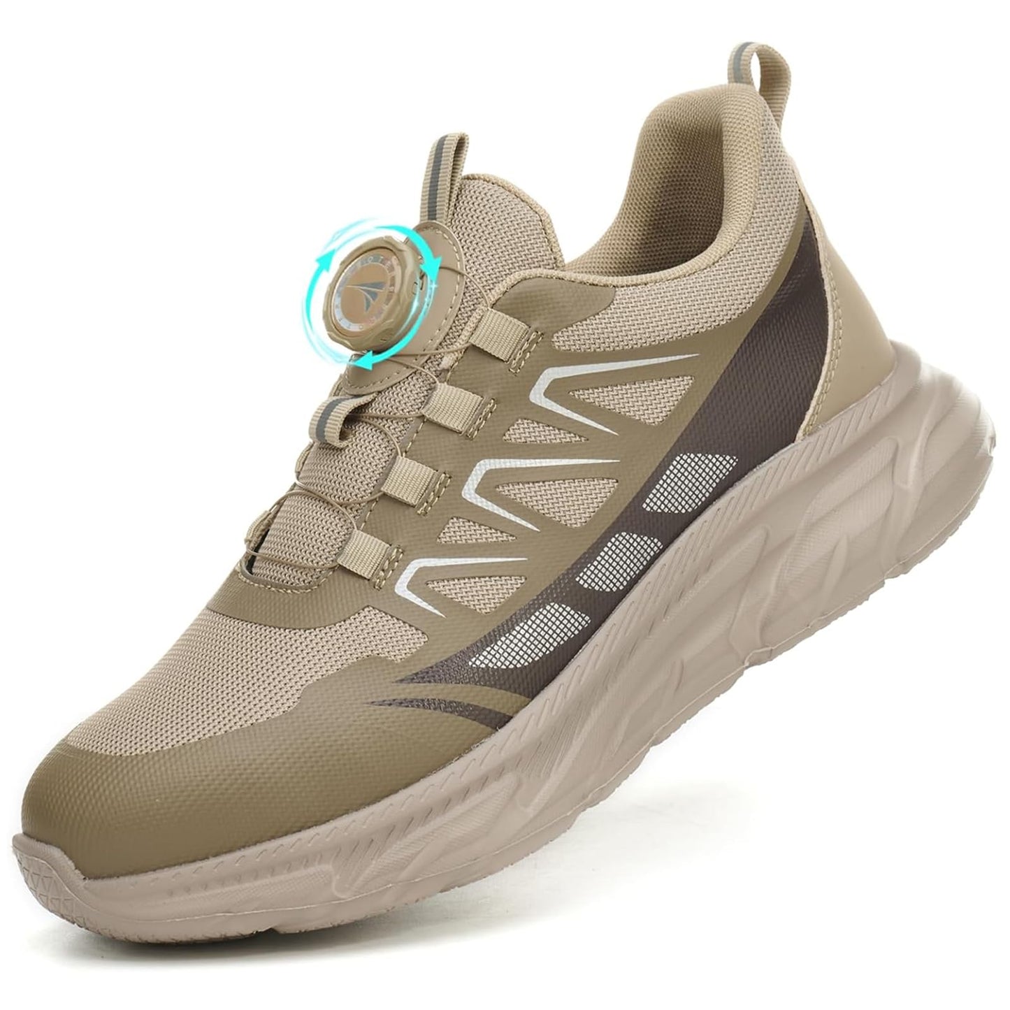 BAXIWUY Zapato Seguridad Hombre Mujer Calzado de Trabajo Ligeros Comodo Zapatillas de Seguridad con Punteras de Acero Transpirable Antideslizante Zapatillas Trabajo