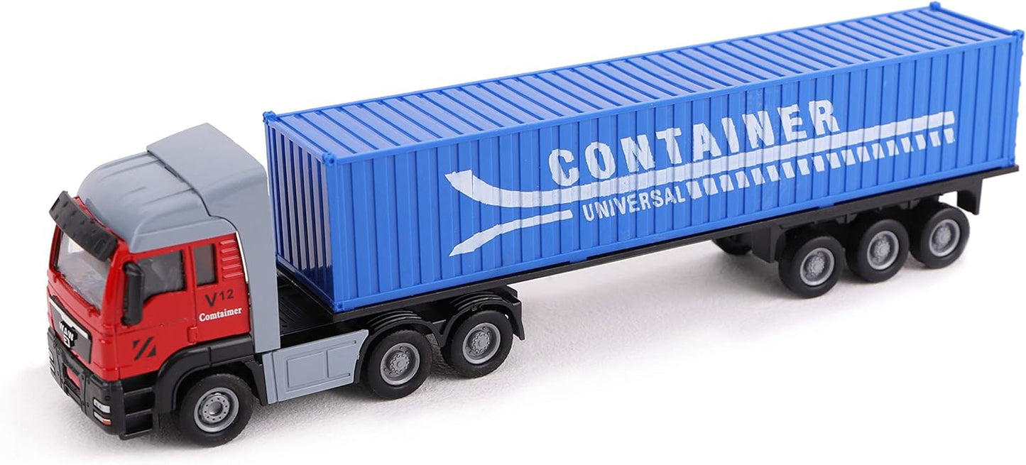 Toyland® 28cm Toy Lorry & Trailer - Maquetas de Juguetes y vehículos - Diseños Surtidos (Camión contenedor)