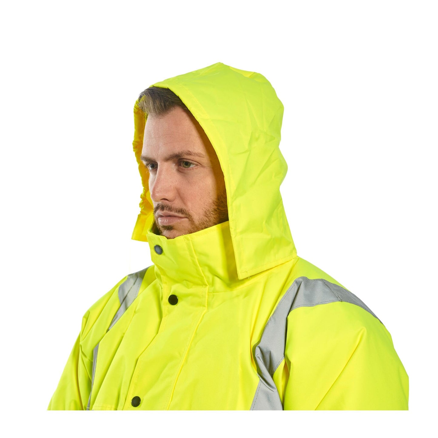 Portwest - Chaqueta de aviador con bandas reflectantes, color amarillo