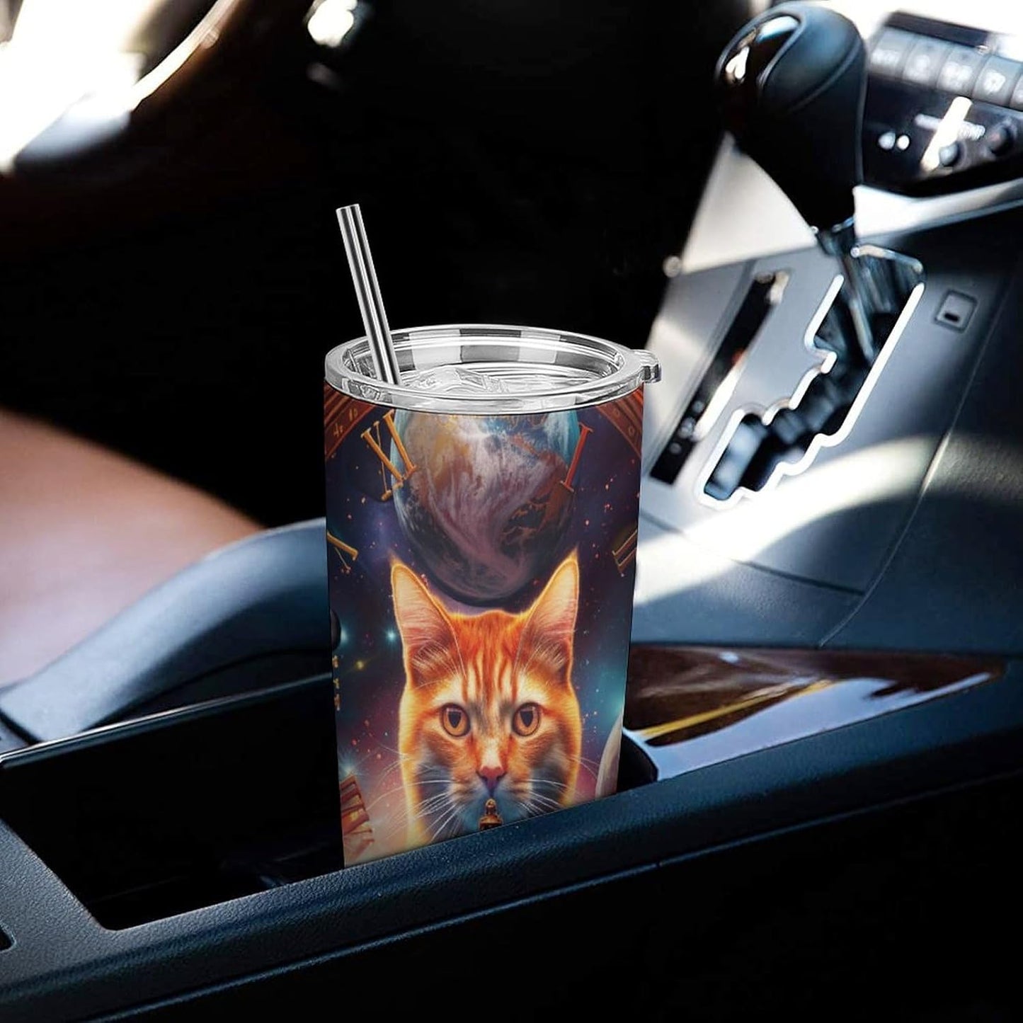 Camion grande Vaso Térmico Aislante - Ideal Para Café Y Bebidas Calientes - Termo Con Tapadera Segura Y Diseño Duradero 20oz