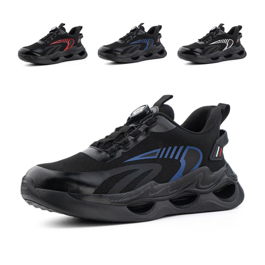 Loiston Zapatos de Seguridad para Hombre Zapatillas de Seguridad Calzado de Seguridad Mujer Puntera de Acero Zapatos de Trabajo Ligeras Deportivas para Hombre