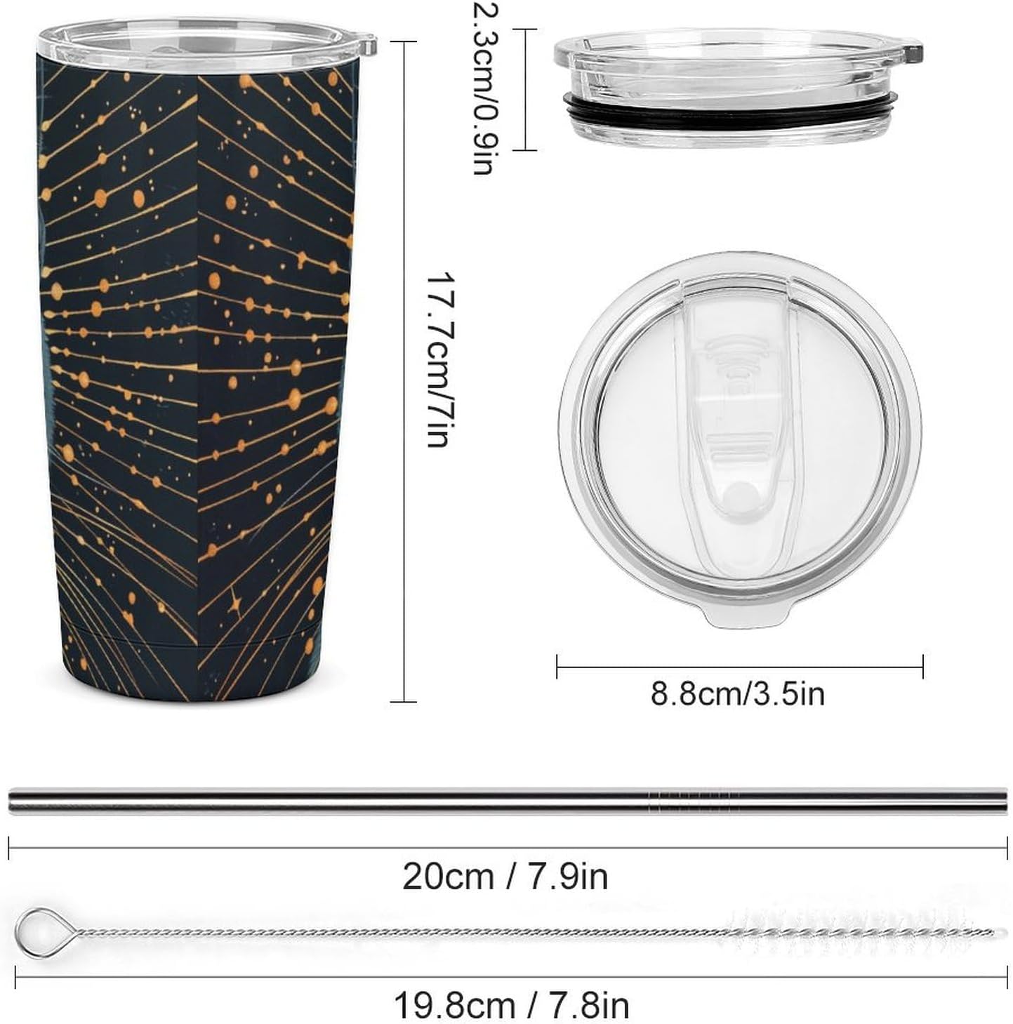 Camion grande Vaso Térmico Aislante - Ideal Para Café Y Bebidas Calientes - Termo Con Tapadera Segura Y Diseño Duradero 20oz