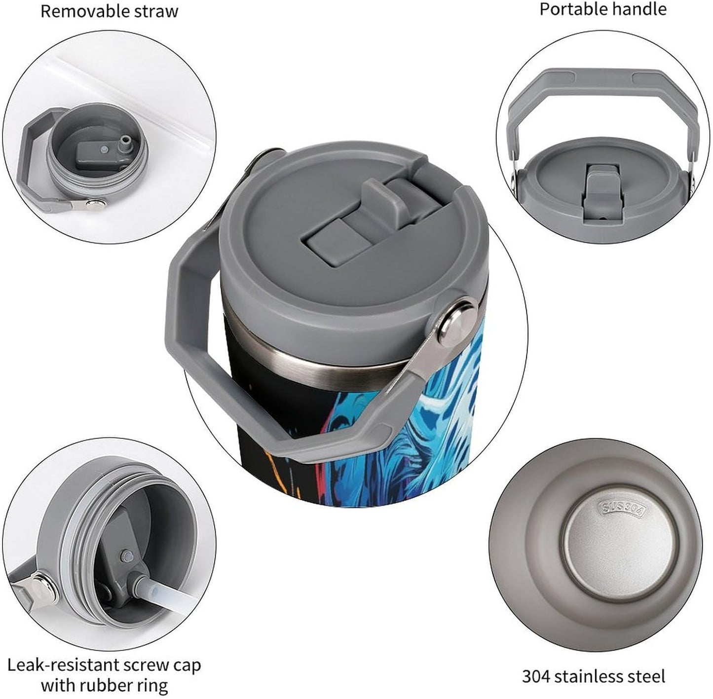Camion grande Termo Para Café Con Tapadera Aislante - Ideal Para Llevar Y Mantener La TempeRattoura - Taza Termica Durable 30oz