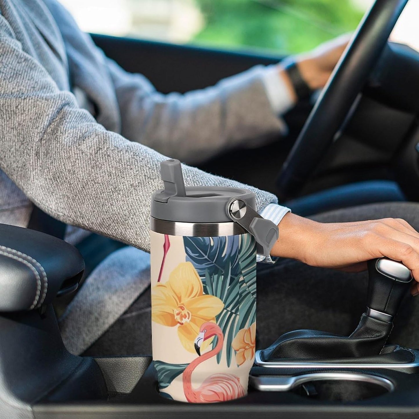 Camion grande Termo Para Café Con Tapadera Aislante - Ideal Para Llevar Y Mantener La TempeRattoura - Taza Termica Durable 30oz