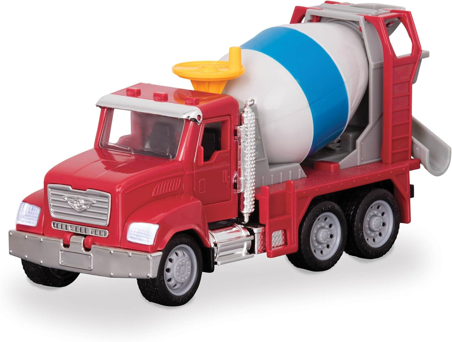 B. Driven by Battat – Camión de Cemento de Juguete para niños – Juguete de vehículo de construcción – Luces y Sonidos – Piezas móviles – 3 años + – Micro Mezcladora de Cemento