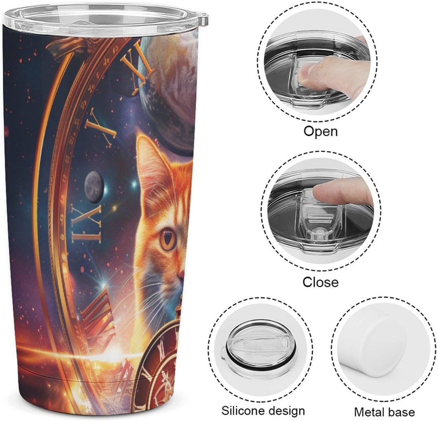 Camion grande Vaso Térmico Aislante - Ideal Para Café Y Bebidas Calientes - Termo Con Tapadera Segura Y Diseño Duradero 20oz