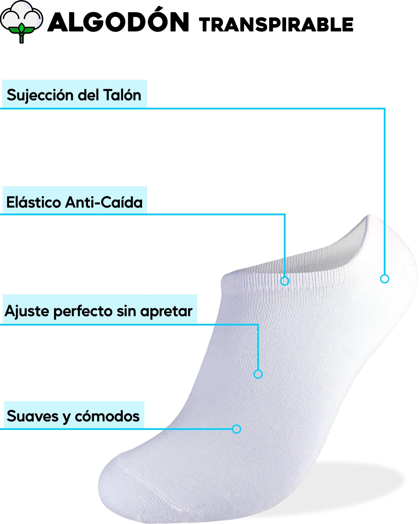 topline 12 Pares Calcetines tobilleros hombre & Calcetines tobilleros mujer - Calcetines hombre cortos - Calcetines tobilleros surtidos - Calcetines Mujer tobilleros