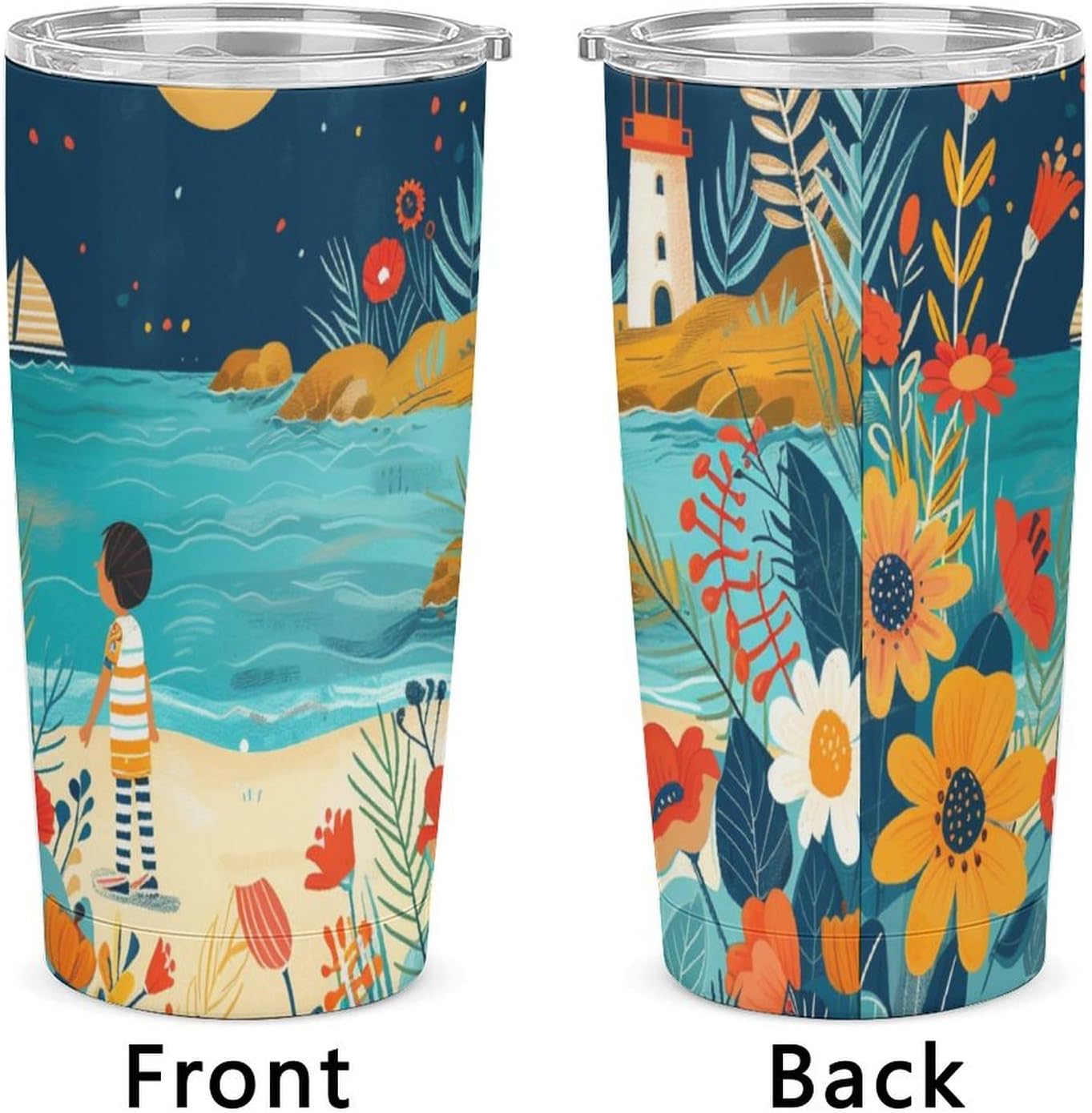 Camion grande Vaso Térmico Aislante - Ideal Para Café Y Bebidas Calientes - Termo Con Tapadera Segura Y Diseño Duradero 20oz