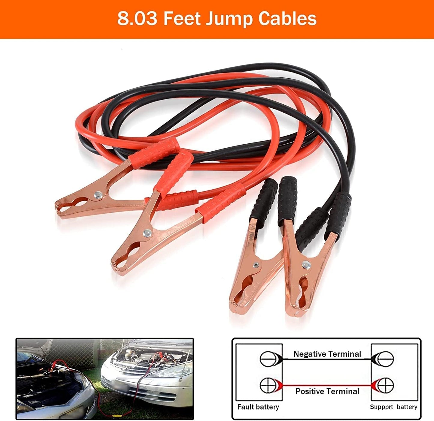 KAHEIGN 12 en 1 Kits de Emergencia para Automóviles, Kit de Reparación de Automóvile incluido Triángulo Peligroso, Visibilidad Chaleco, Remolque Cuerda, Martillo Utilitario, Plomo Salto, Coche Fusible