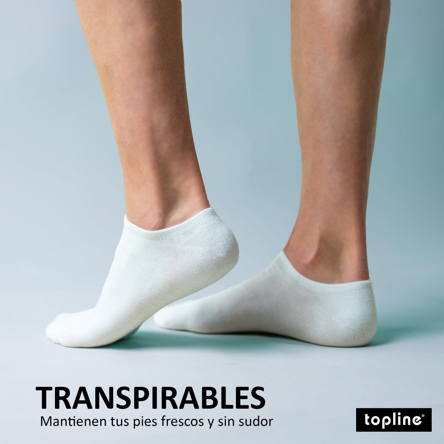 topline 12 Pares Calcetines tobilleros hombre & Calcetines tobilleros mujer - Calcetines hombre cortos - Calcetines tobilleros surtidos - Calcetines Mujer tobilleros