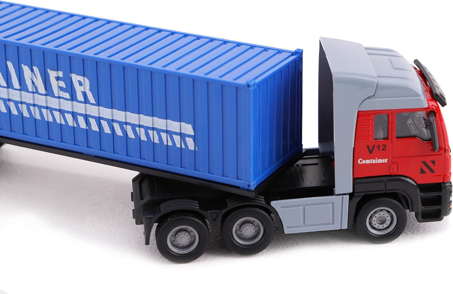 Toyland® 28cm Toy Lorry & Trailer - Maquetas de Juguetes y vehículos - Diseños Surtidos (Camión contenedor)